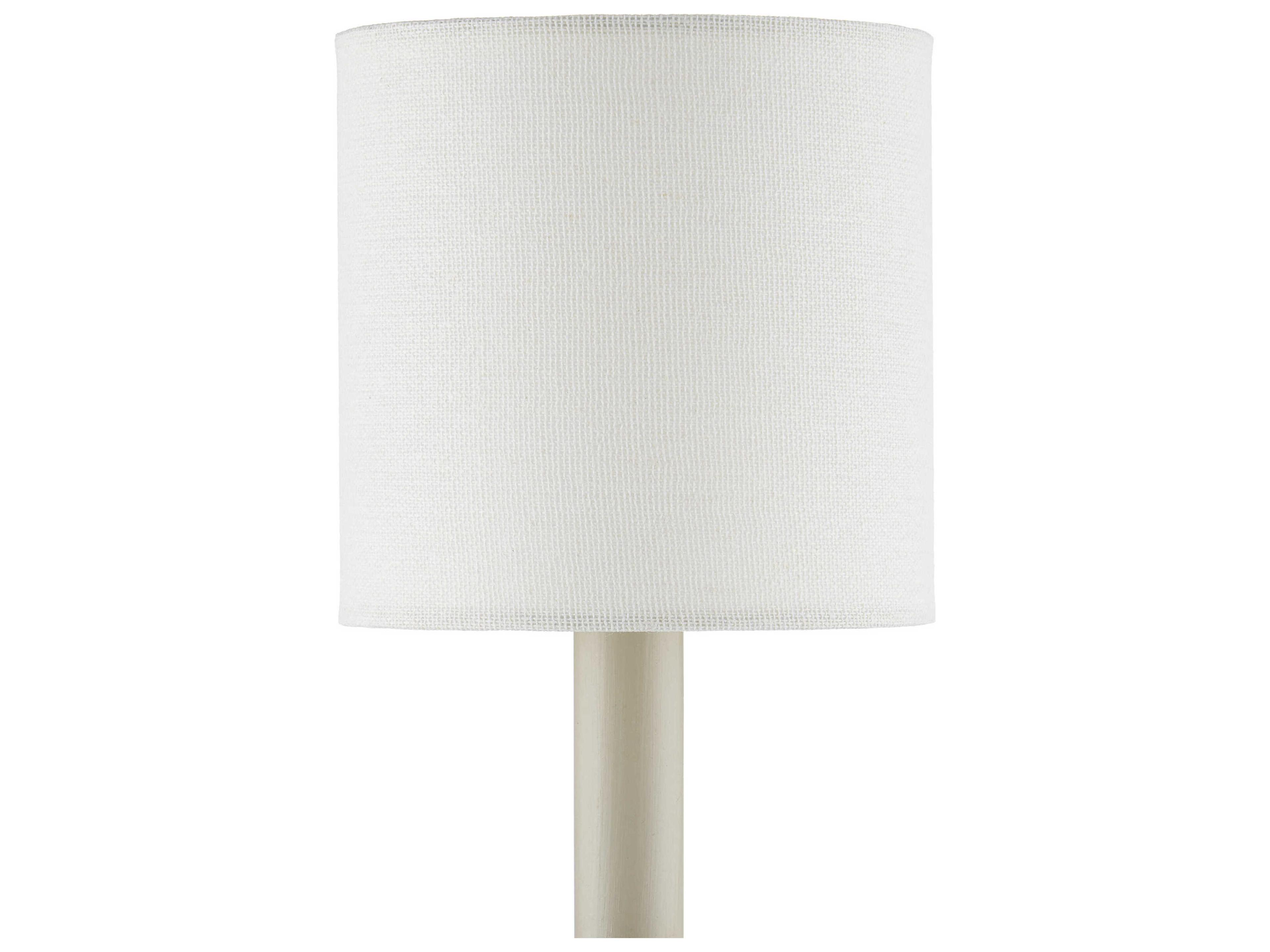 Currey & Company Off-White Fine Grasscloth Drum Chandelier Shade