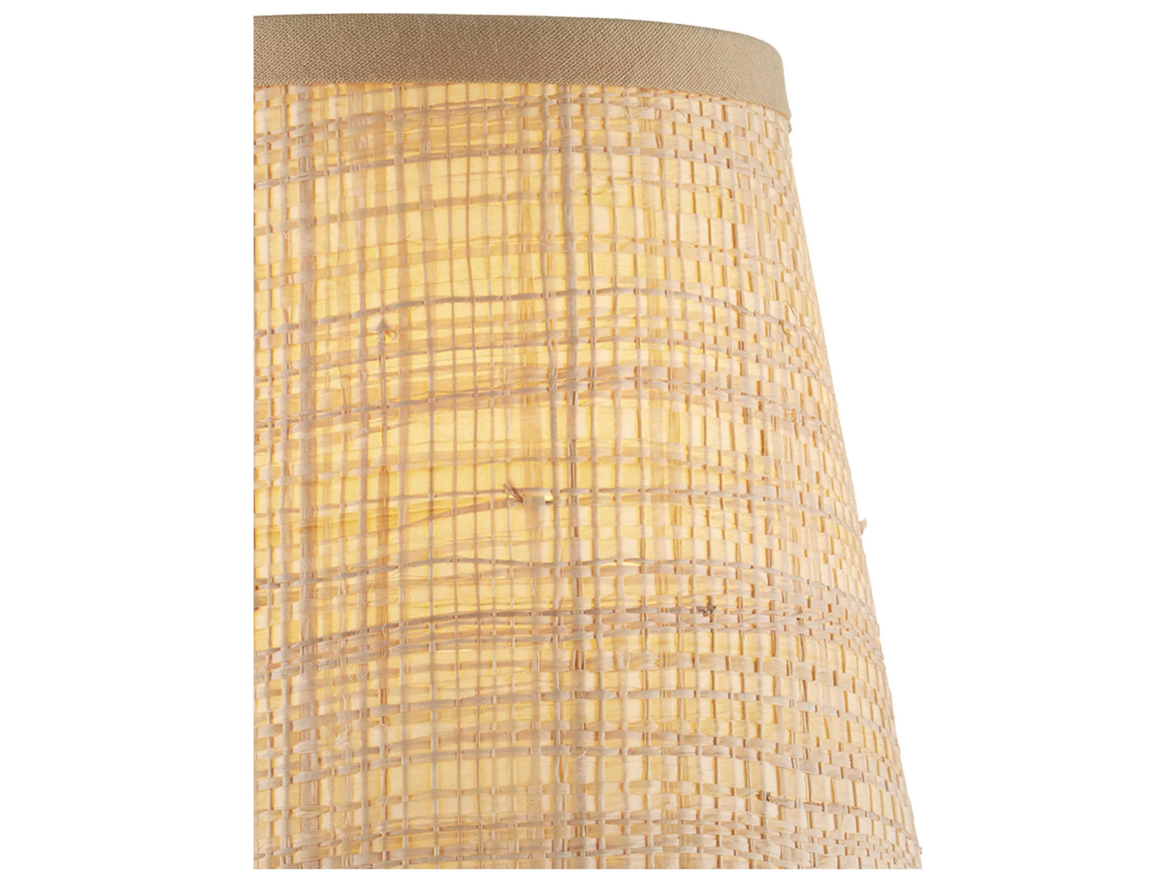 Currey & Company Grasscloth Tapered Chandelier Shade