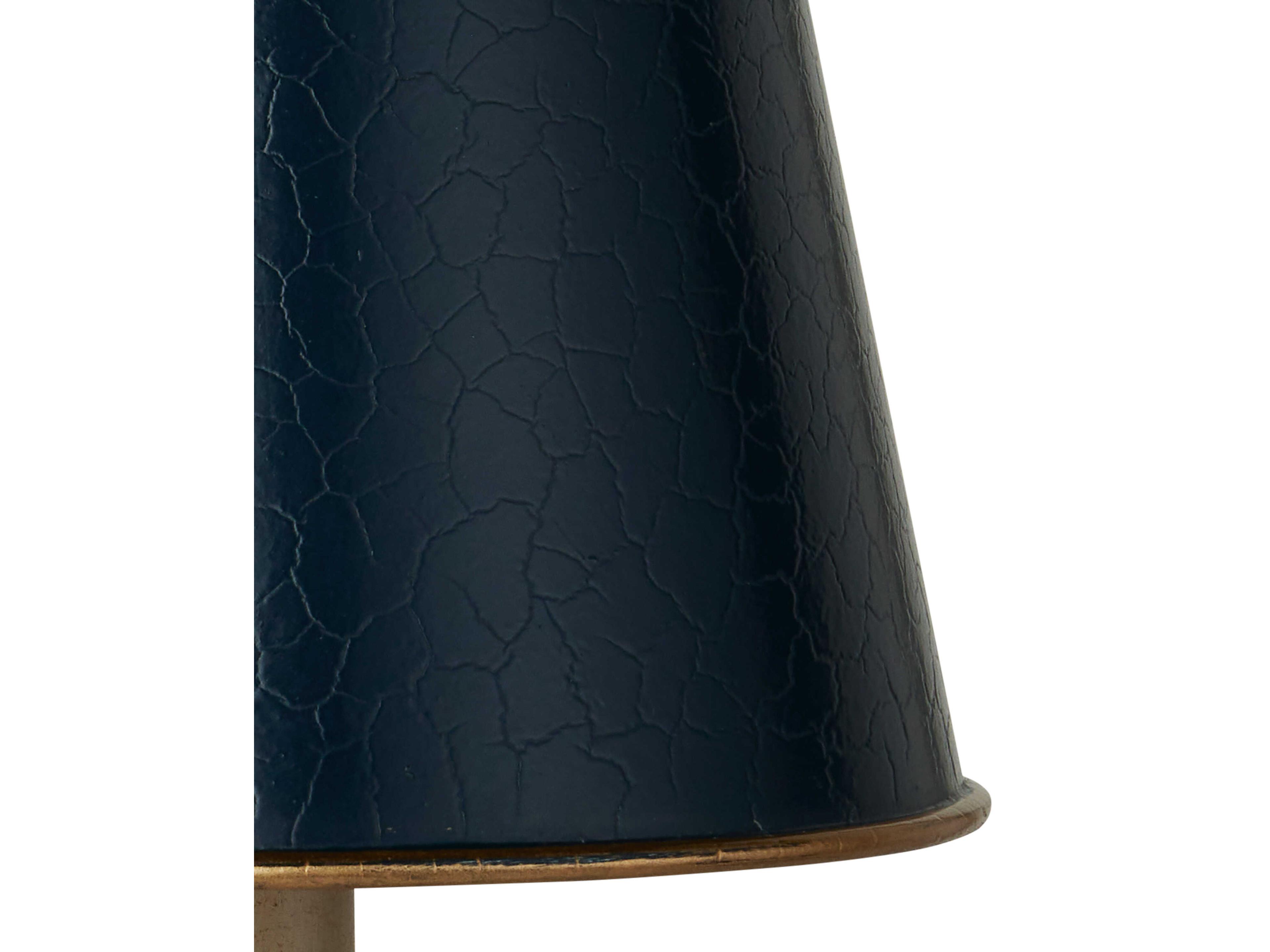 Currey & Company Tole Blue Tapered Shade