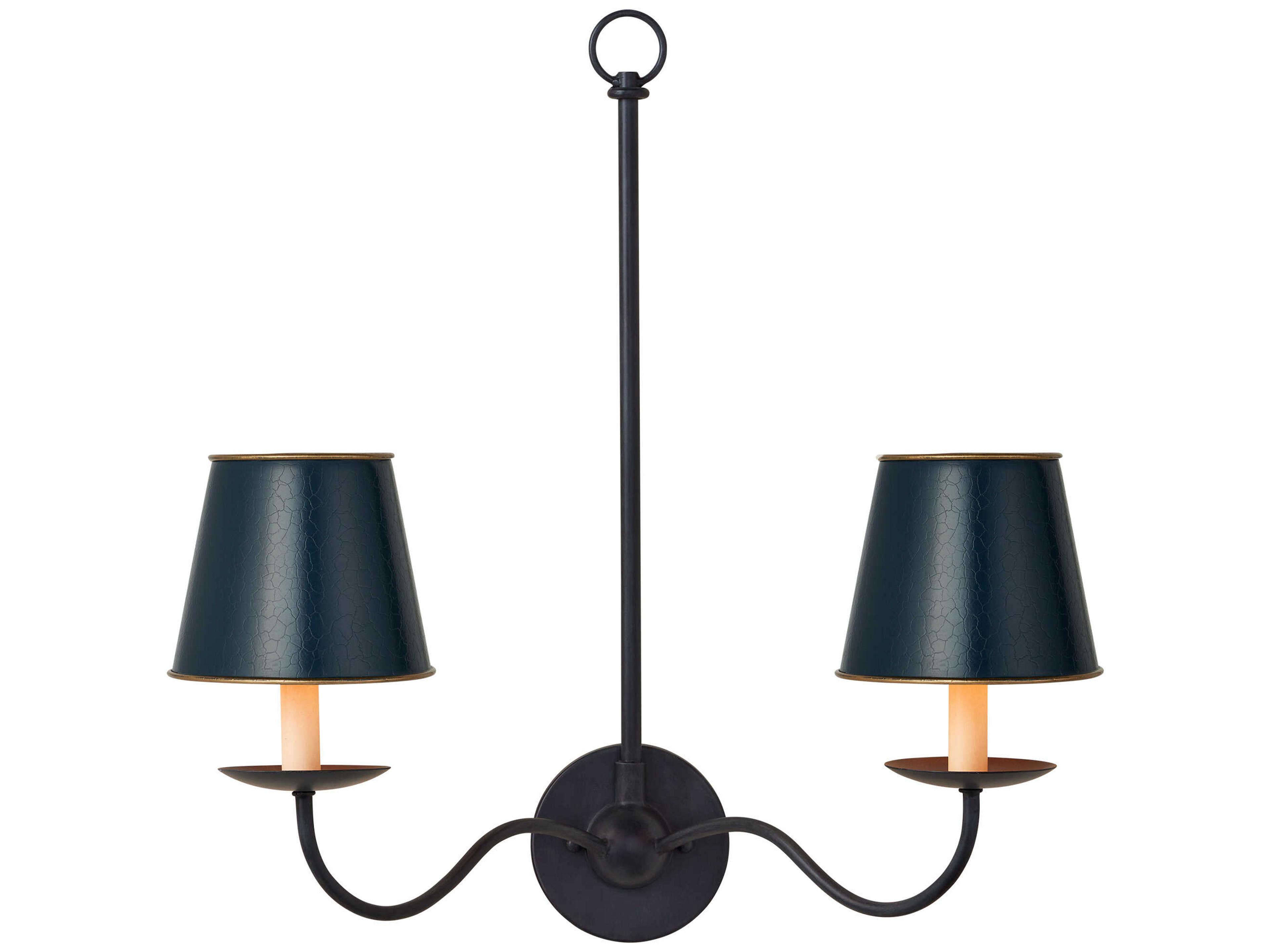 Currey & Company Tole Blue Tapered Shade