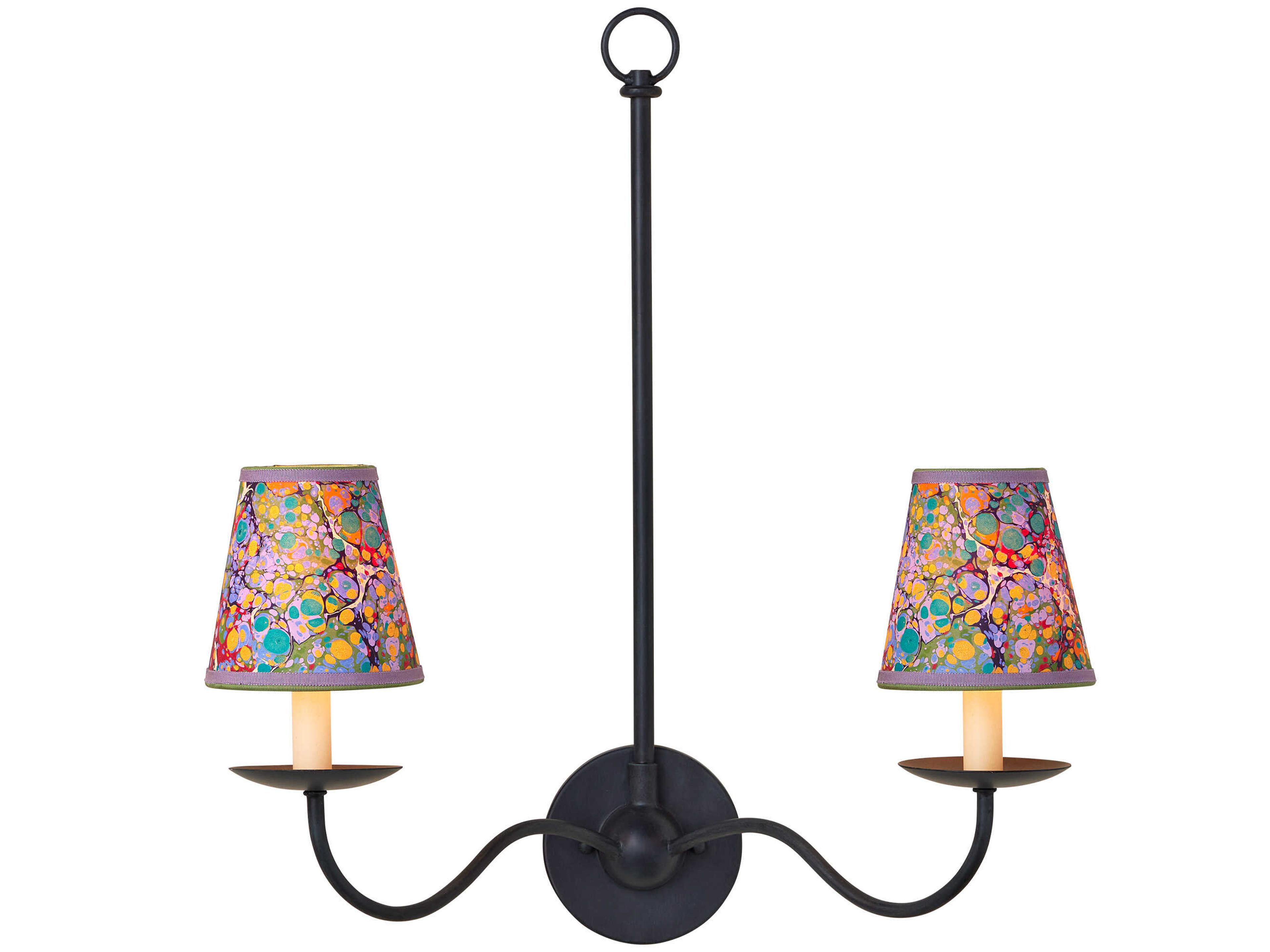 Currey & Company Marble Multi-Color Paper Tapered Shade