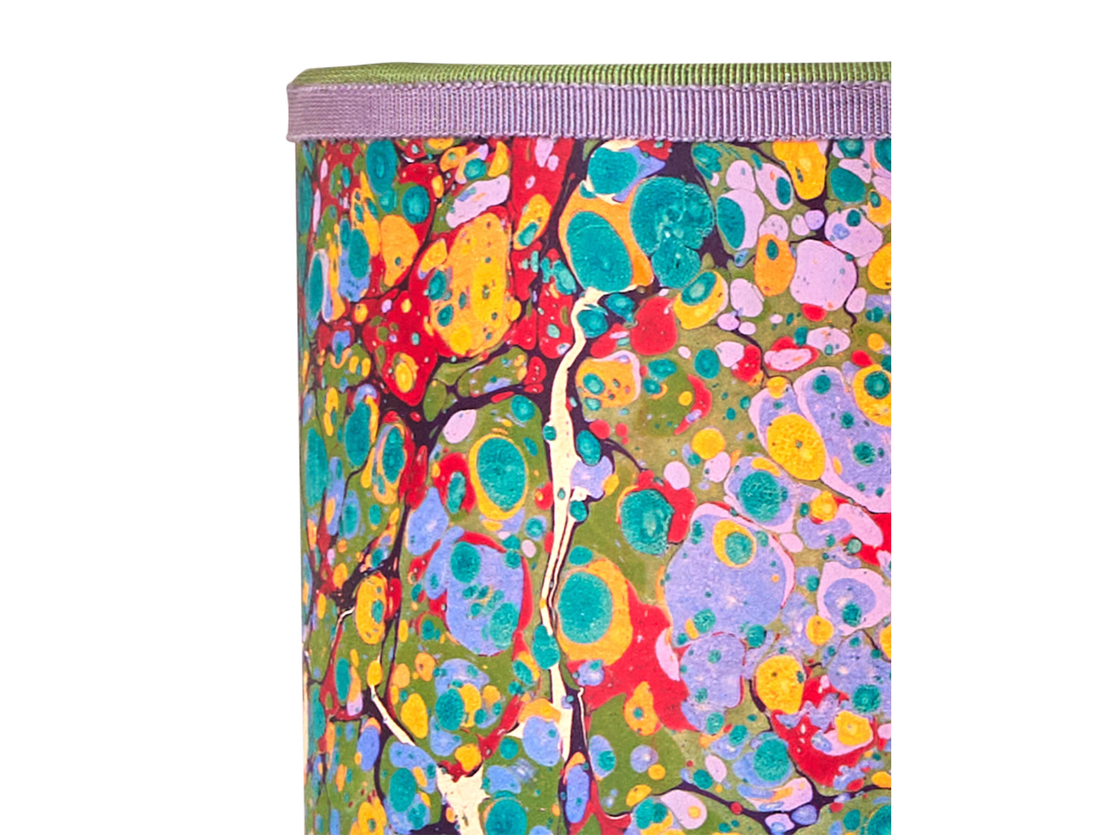 Currey & Company Marble Multi-Color Paper Drum Shade