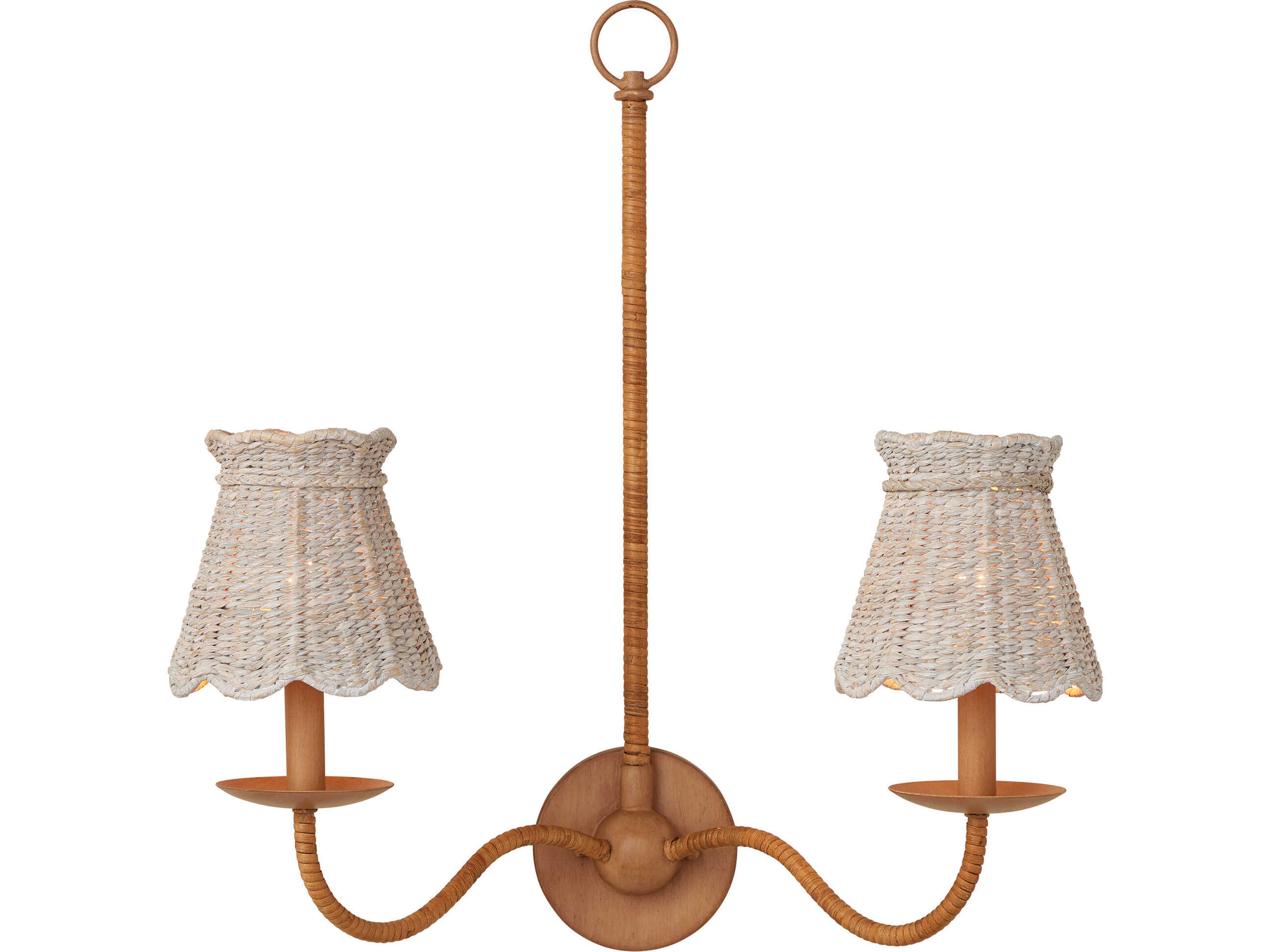 Currey & Company Annabelle Whitewashed Tapered Shade