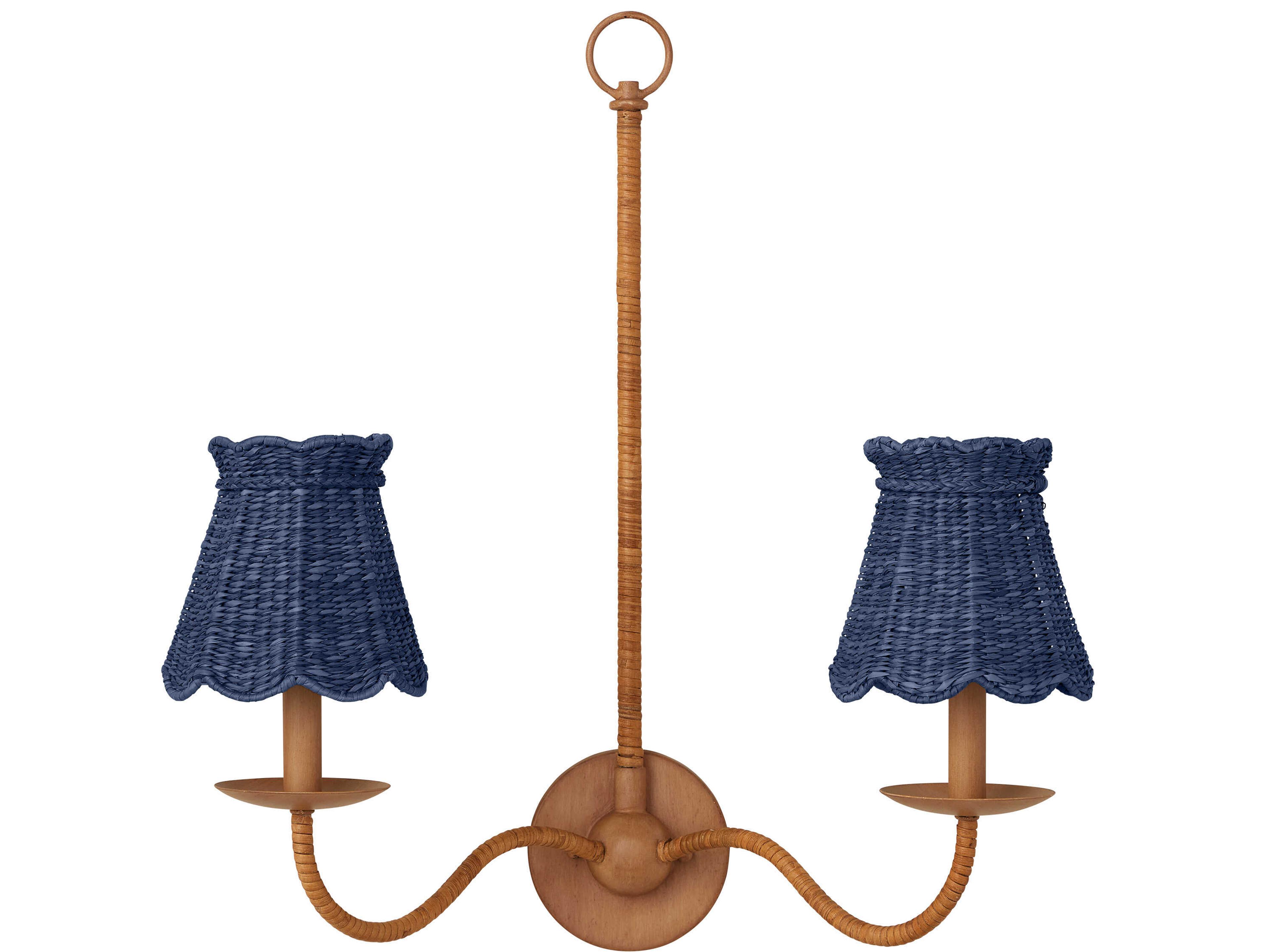 Currey & Company Annabelle Indigo Tapered Shade