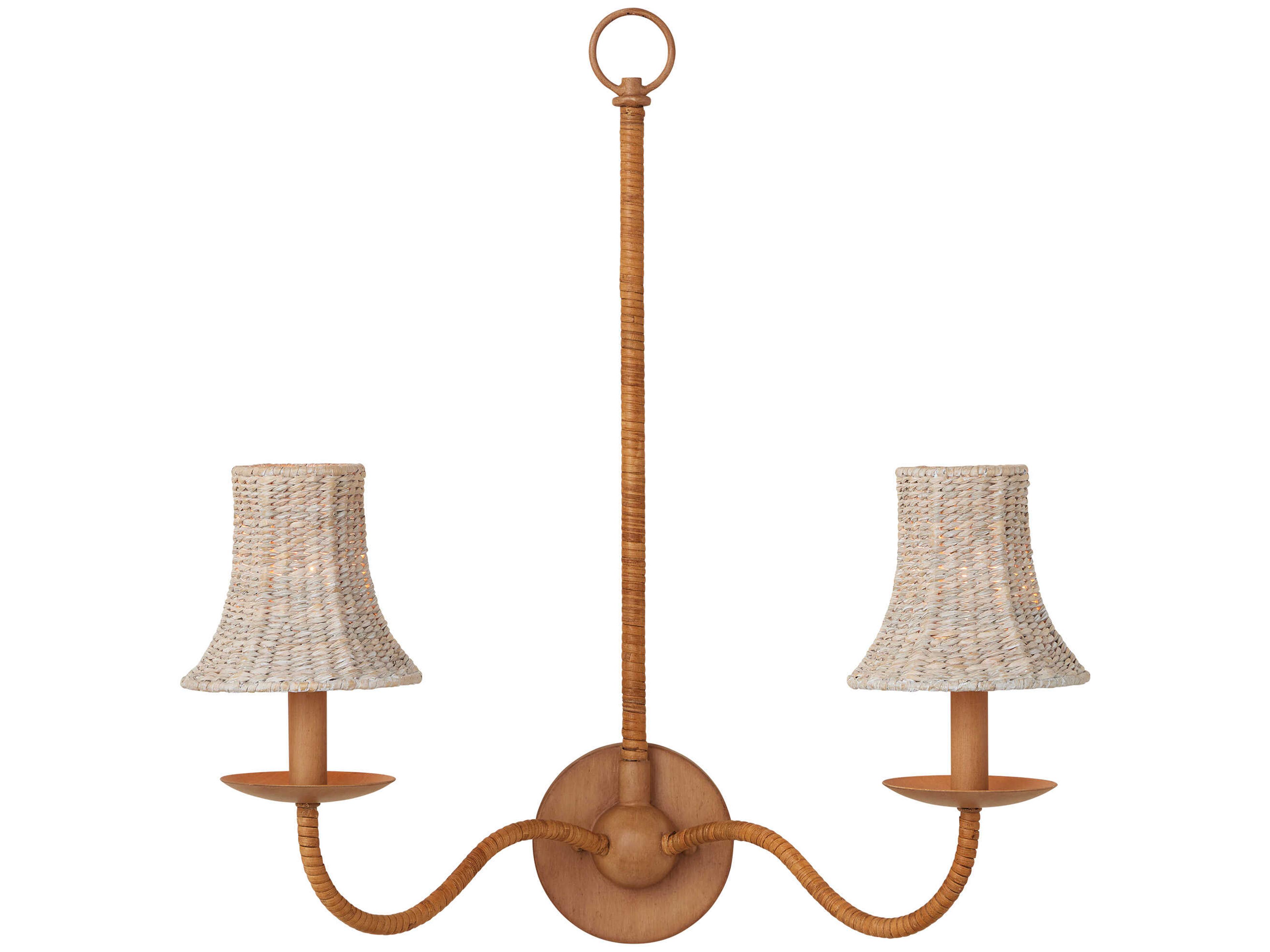 Currey & Company Bell Whitewashed Shade