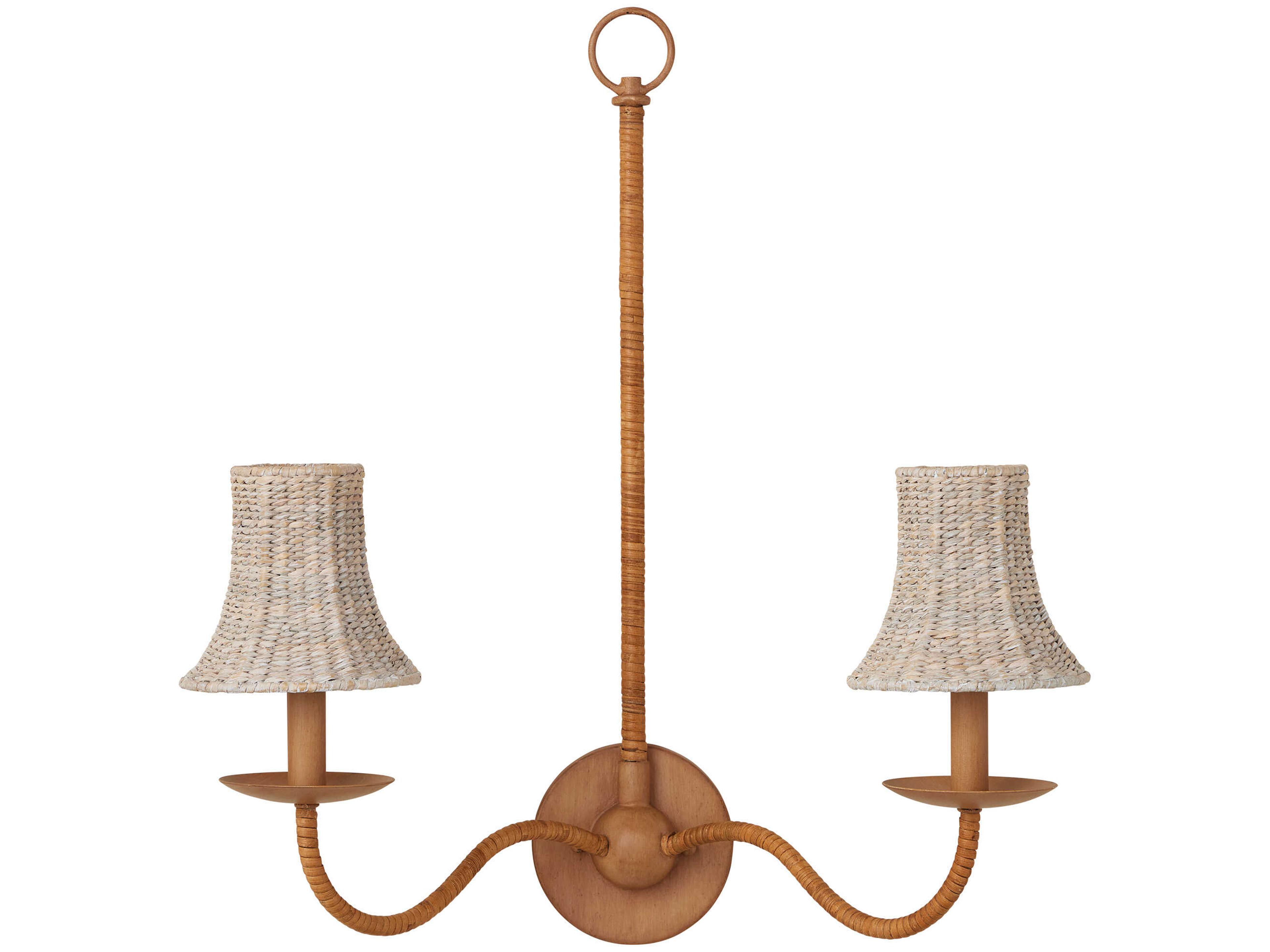 Currey & Company Bell Whitewashed Shade