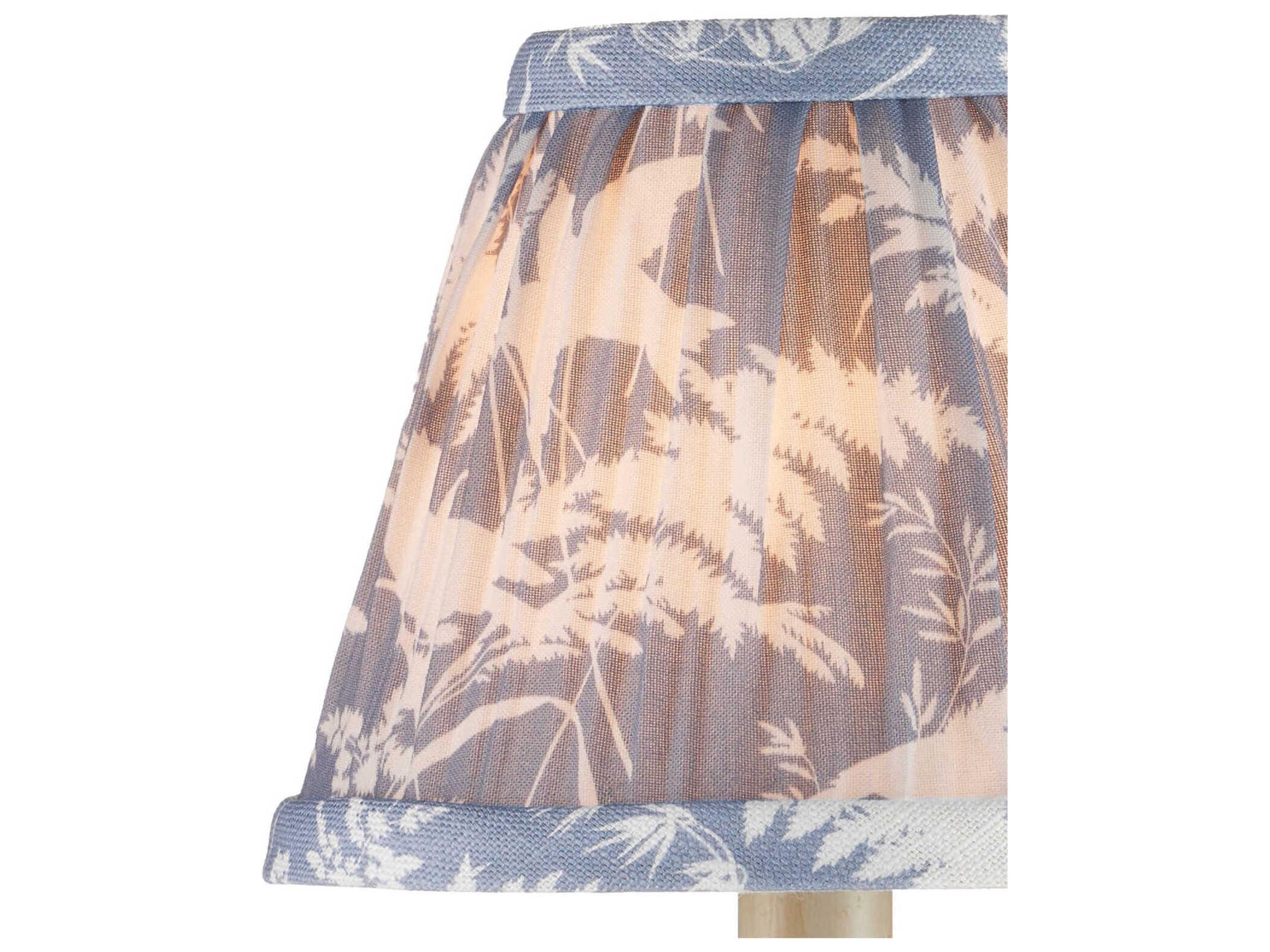 Currey & Company Aviary Dusty Blue Tapered Chandelier Shade