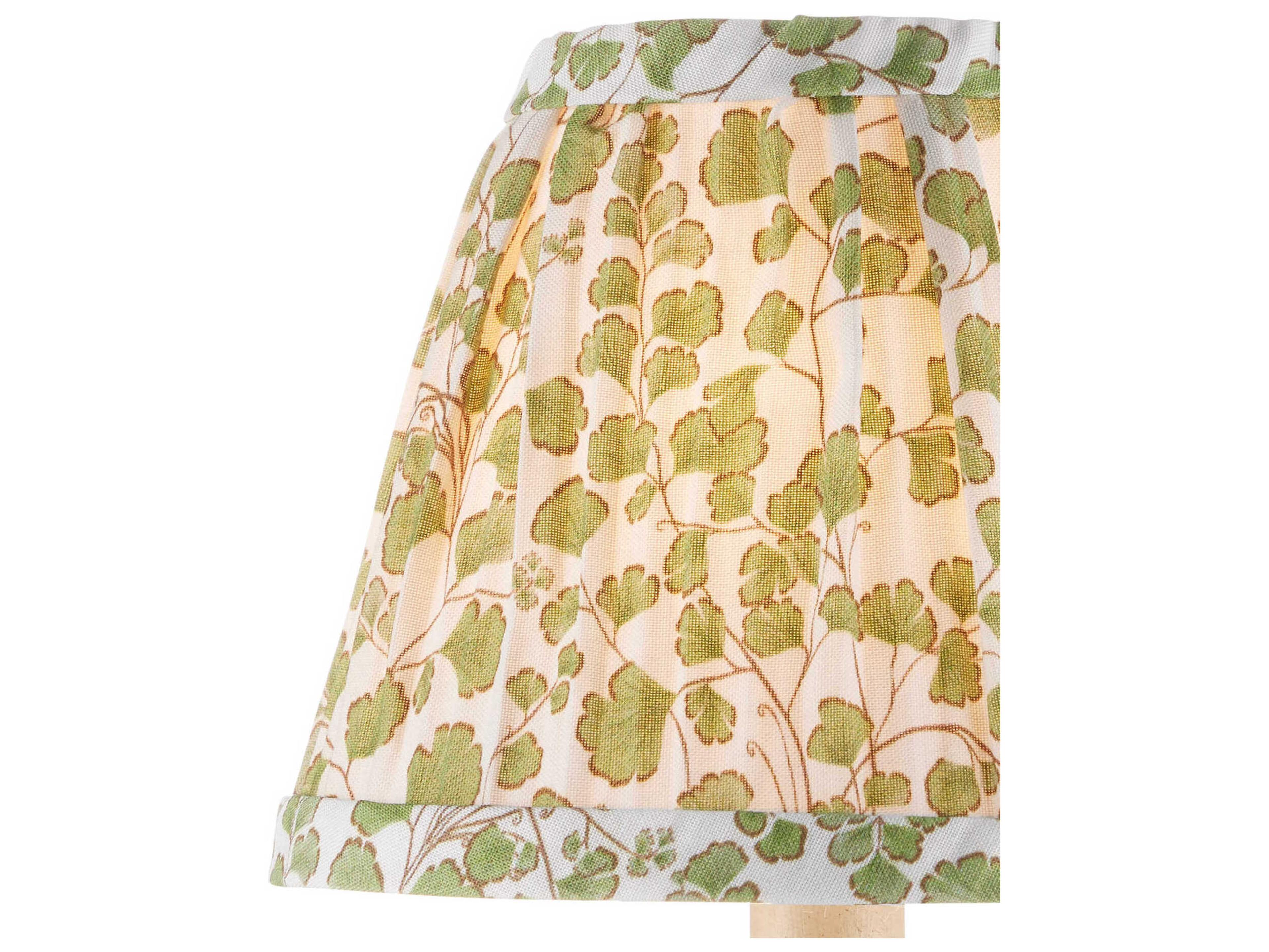 Currey & Company Maiden Fern Green Tapered Chandelier Shade