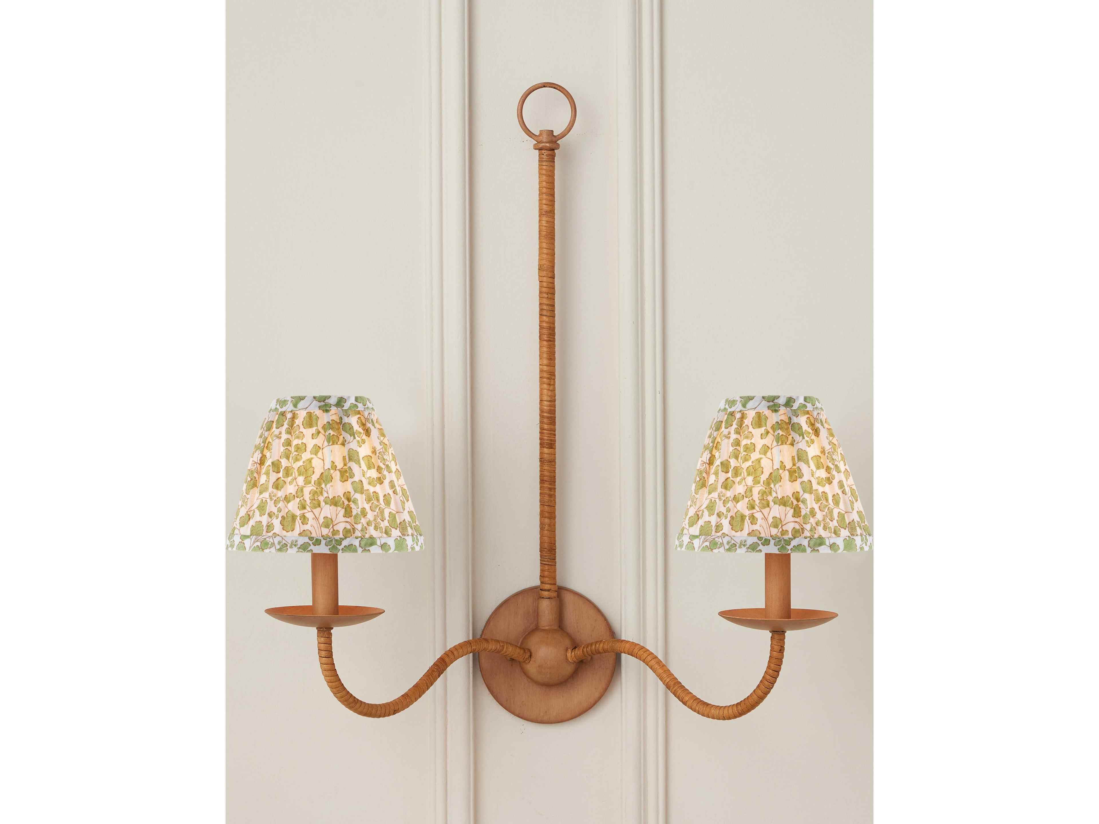 Currey & Company Maiden Fern Green Tapered Chandelier Shade