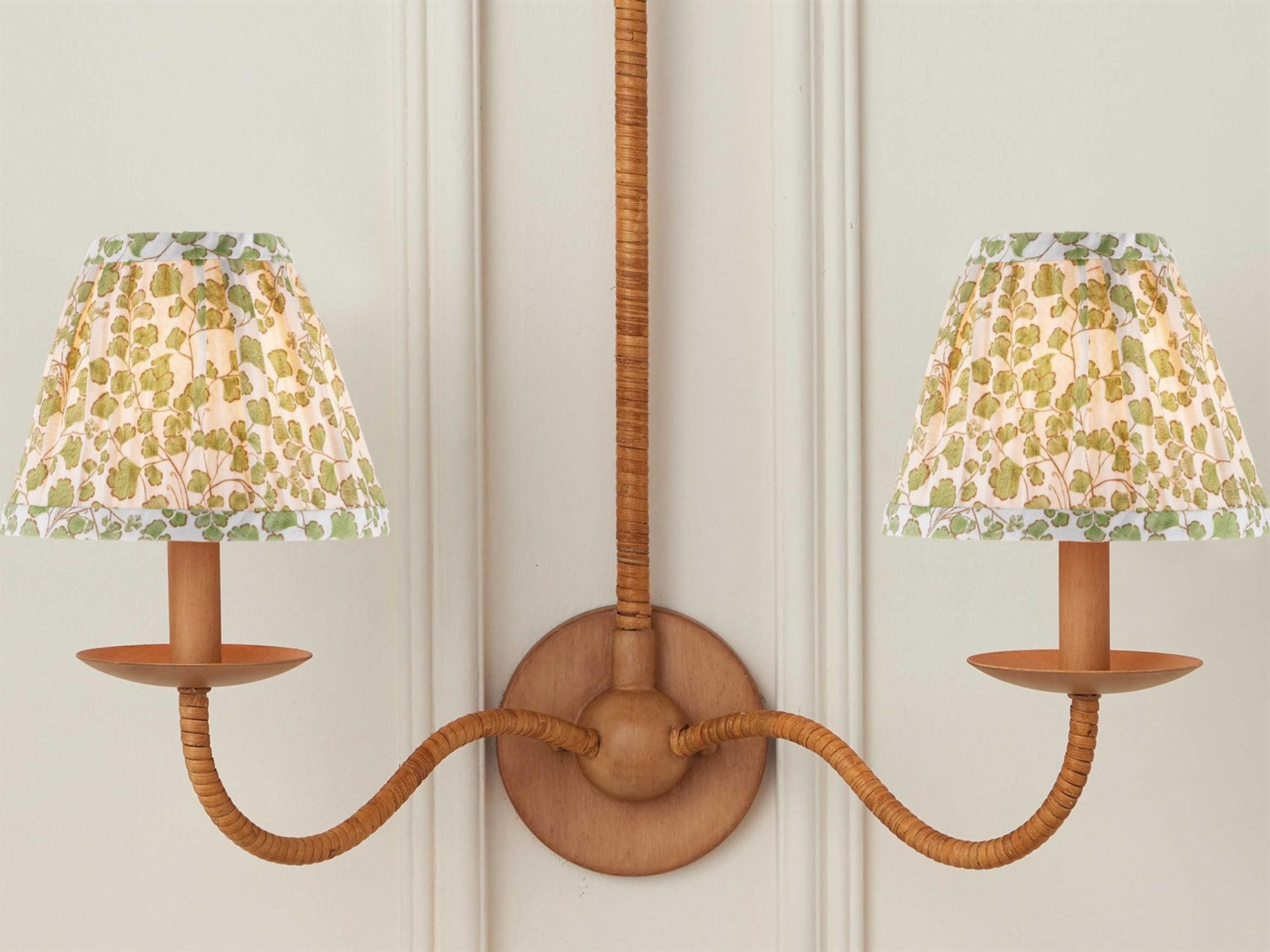 Currey & Company Maiden Fern Green Tapered Chandelier Shade