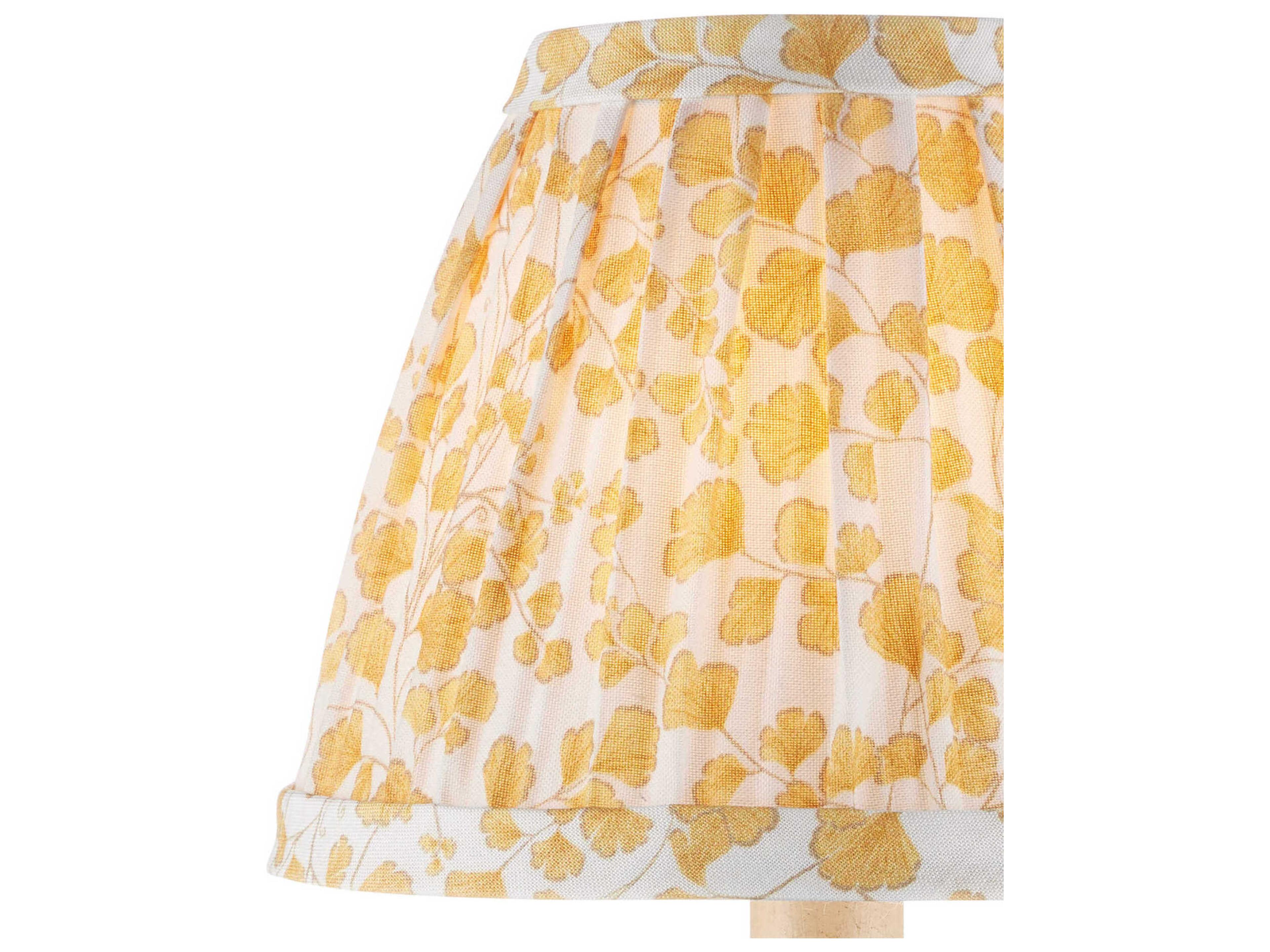 Currey & Company Maiden Fern Yellow Tapered Chandelier Shade