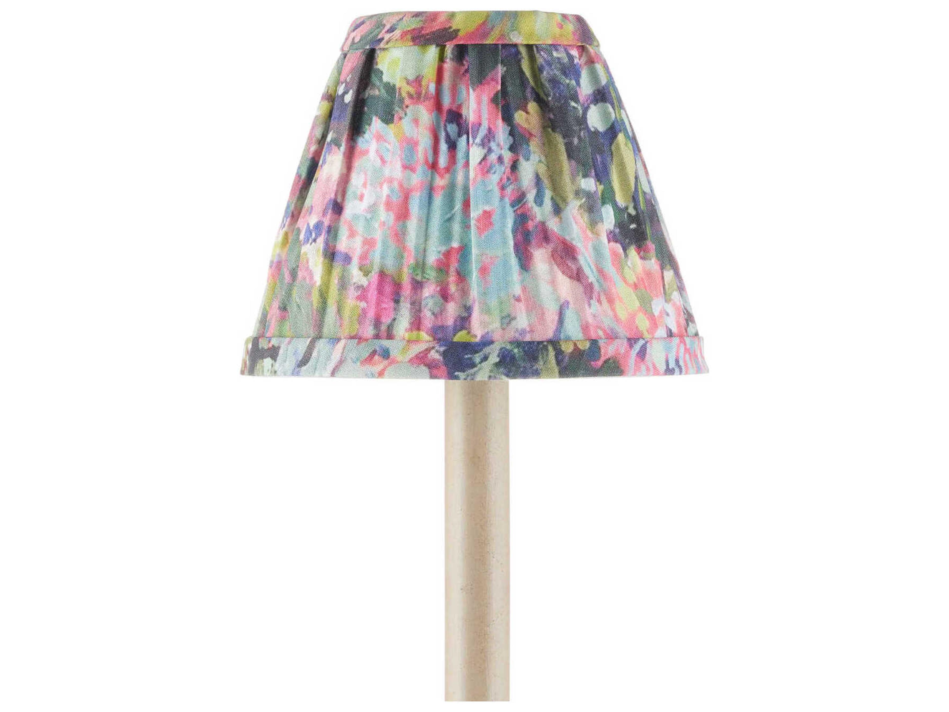 Currey & Company Wildflower Magenta Tapered Chandelier Shade