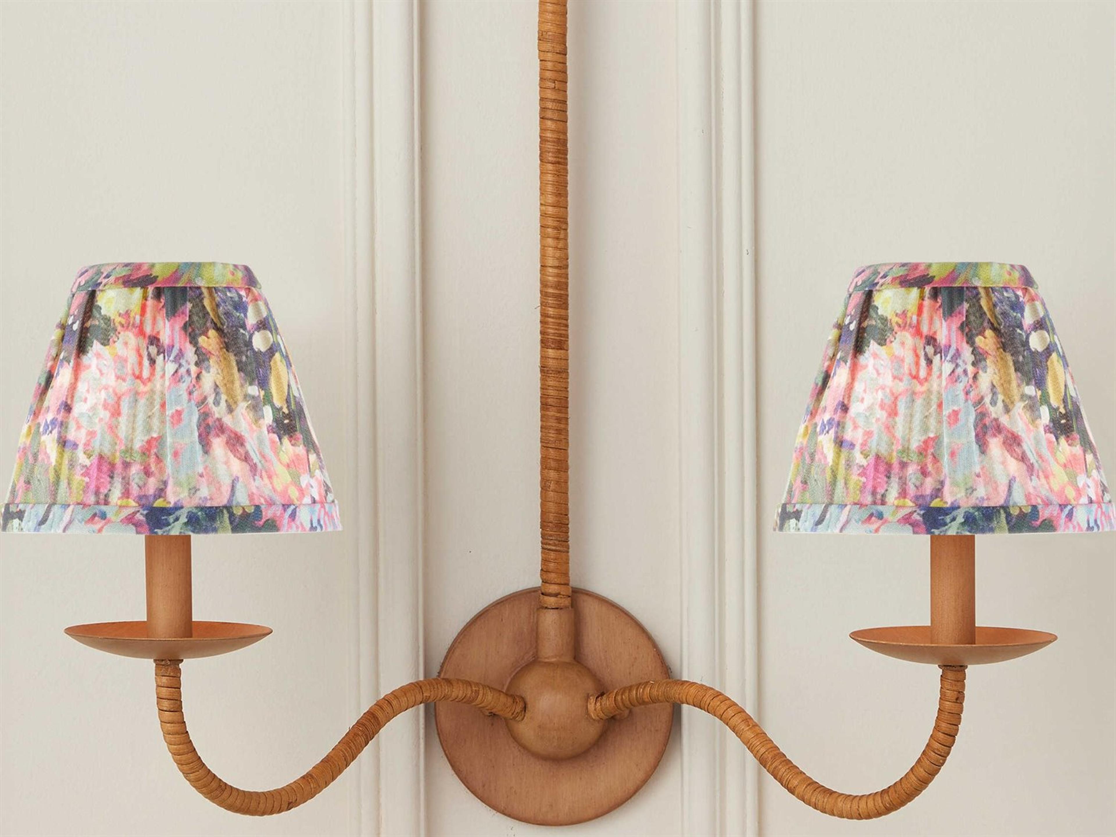 Currey & Company Wildflower Magenta Tapered Chandelier Shade