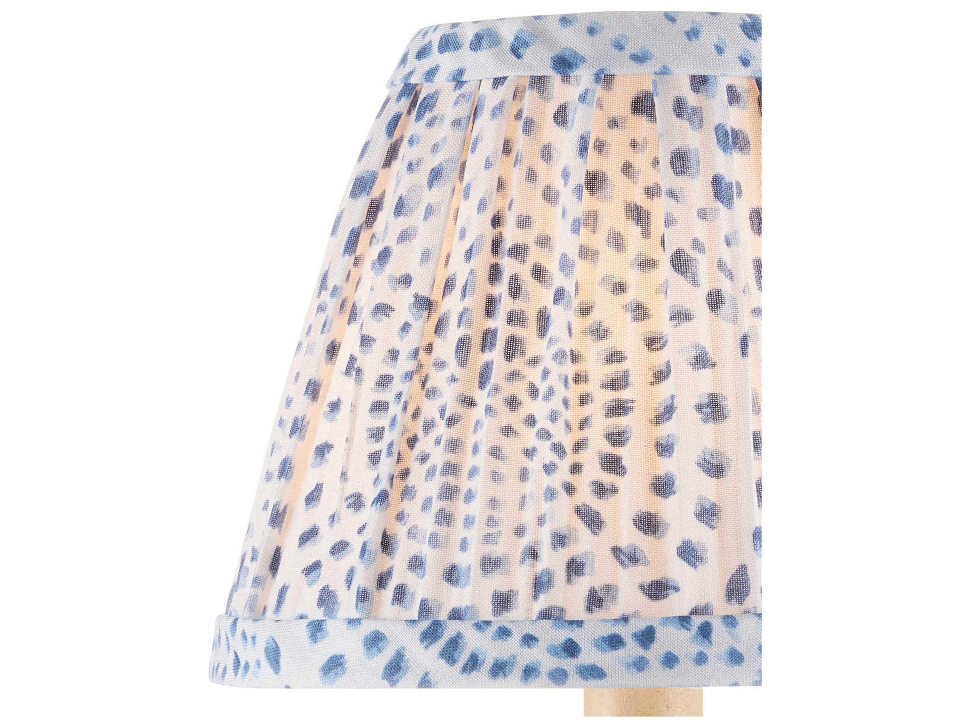 Currey & Company Lenore Blue Tapered Chandelier Shade