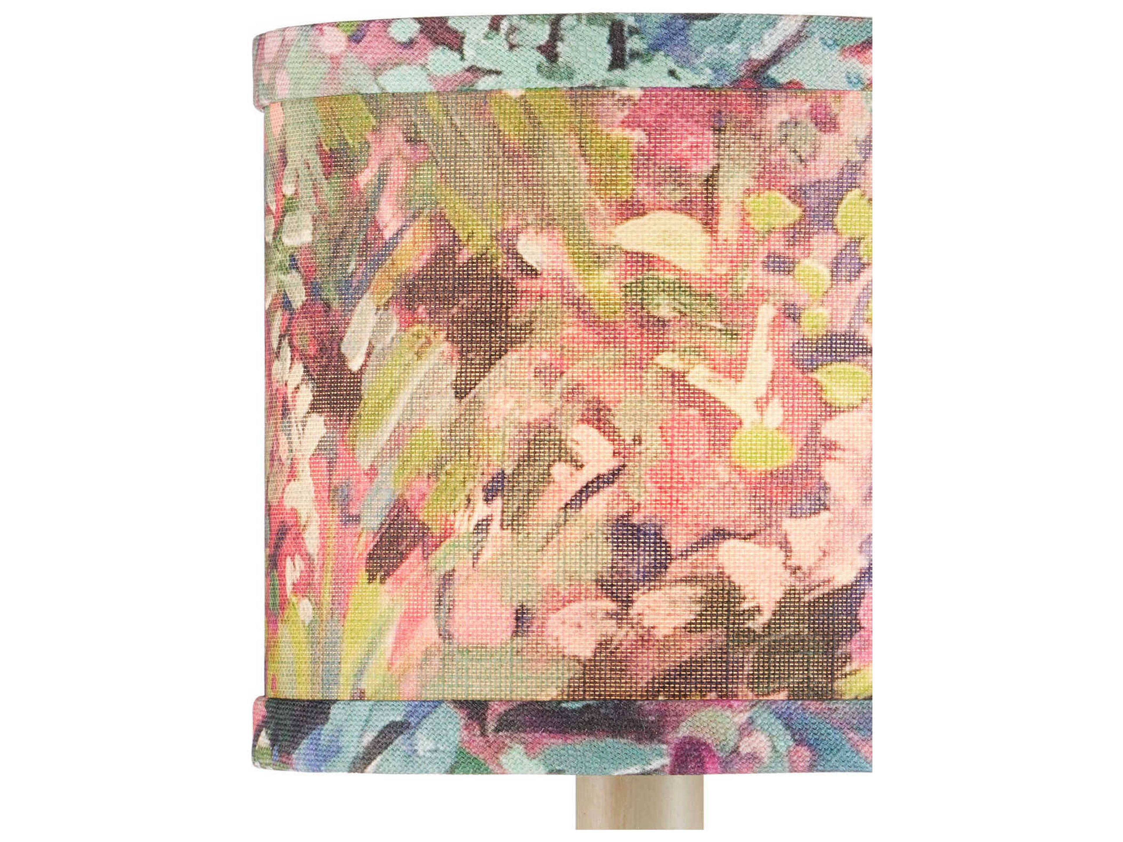 Currey & Company Wildflower Magenta Drum Chandelier Shade