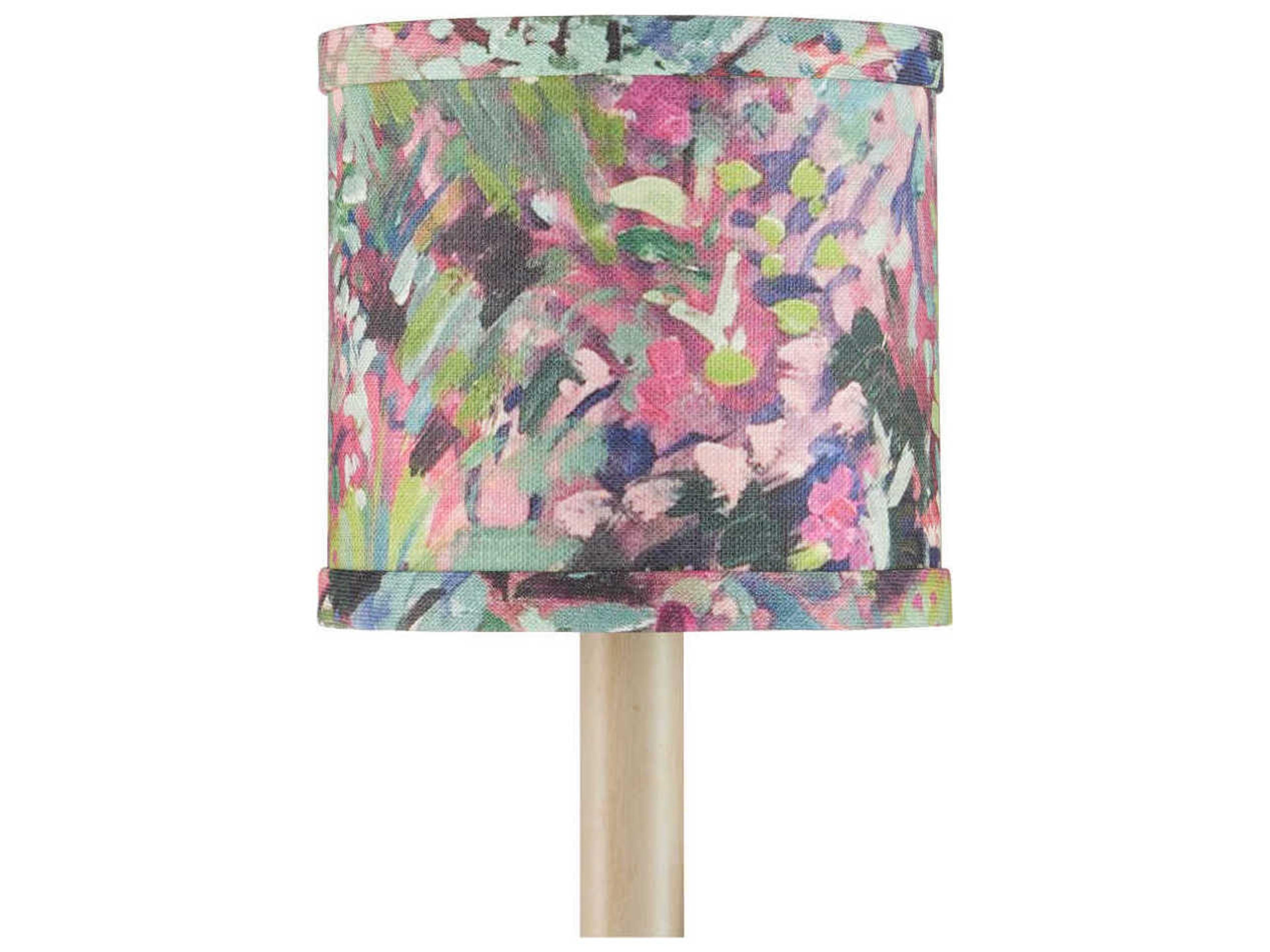 Currey & Company Wildflower Magenta Drum Chandelier Shade