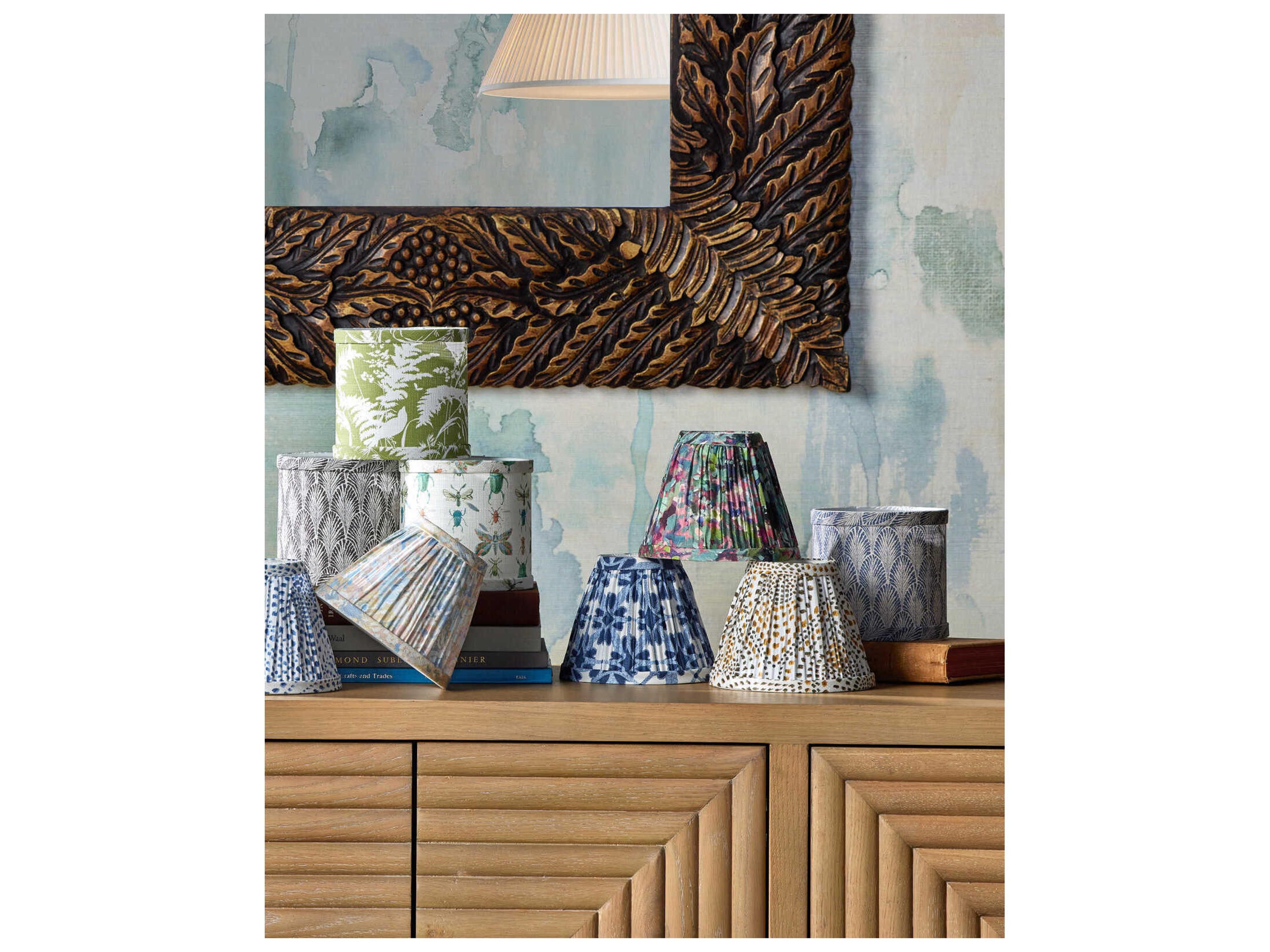 Currey & Company Plume Marine Drum Chandelier Shade