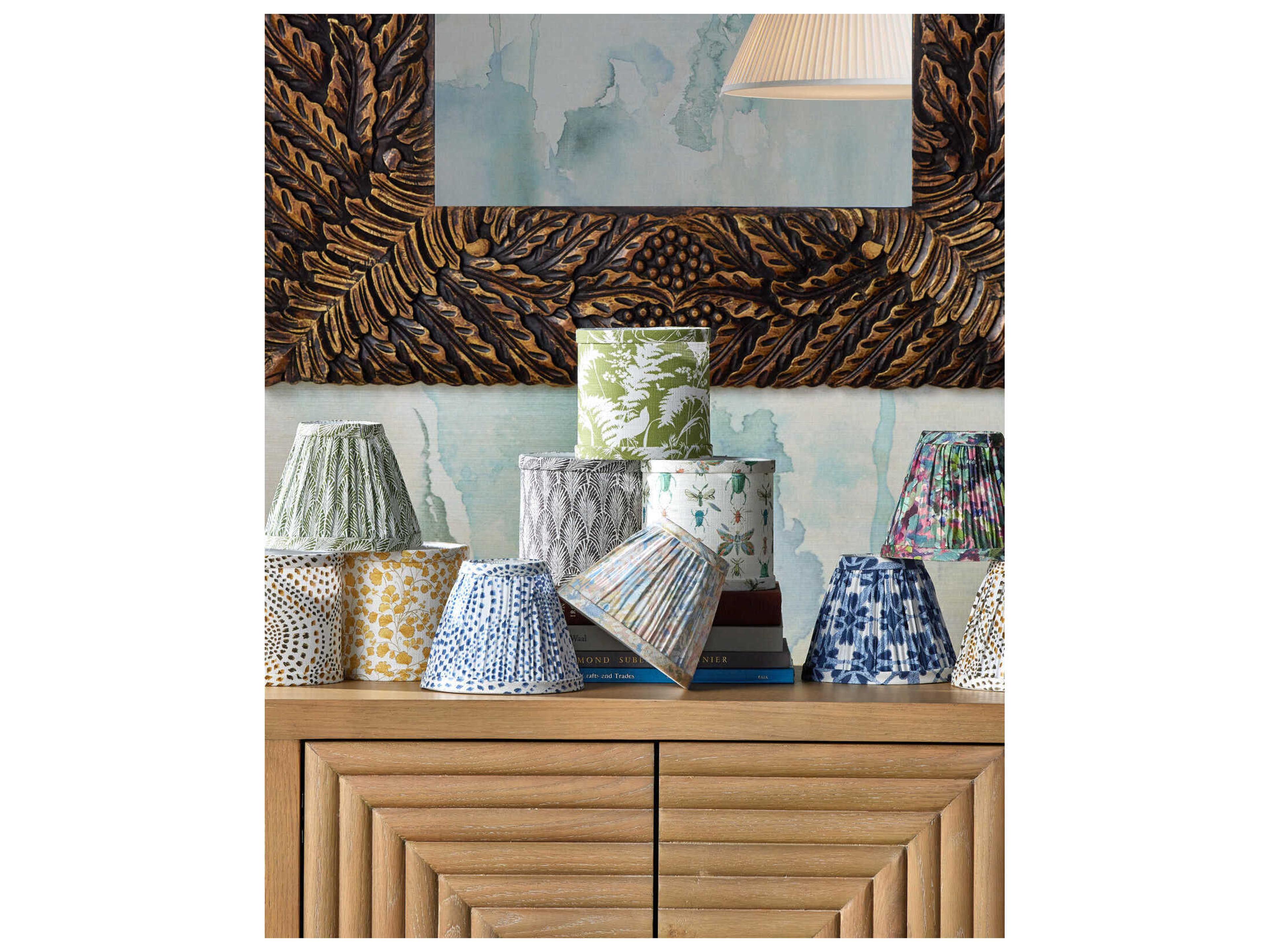 Currey & Company Plume Stone Drum Chandelier Shade