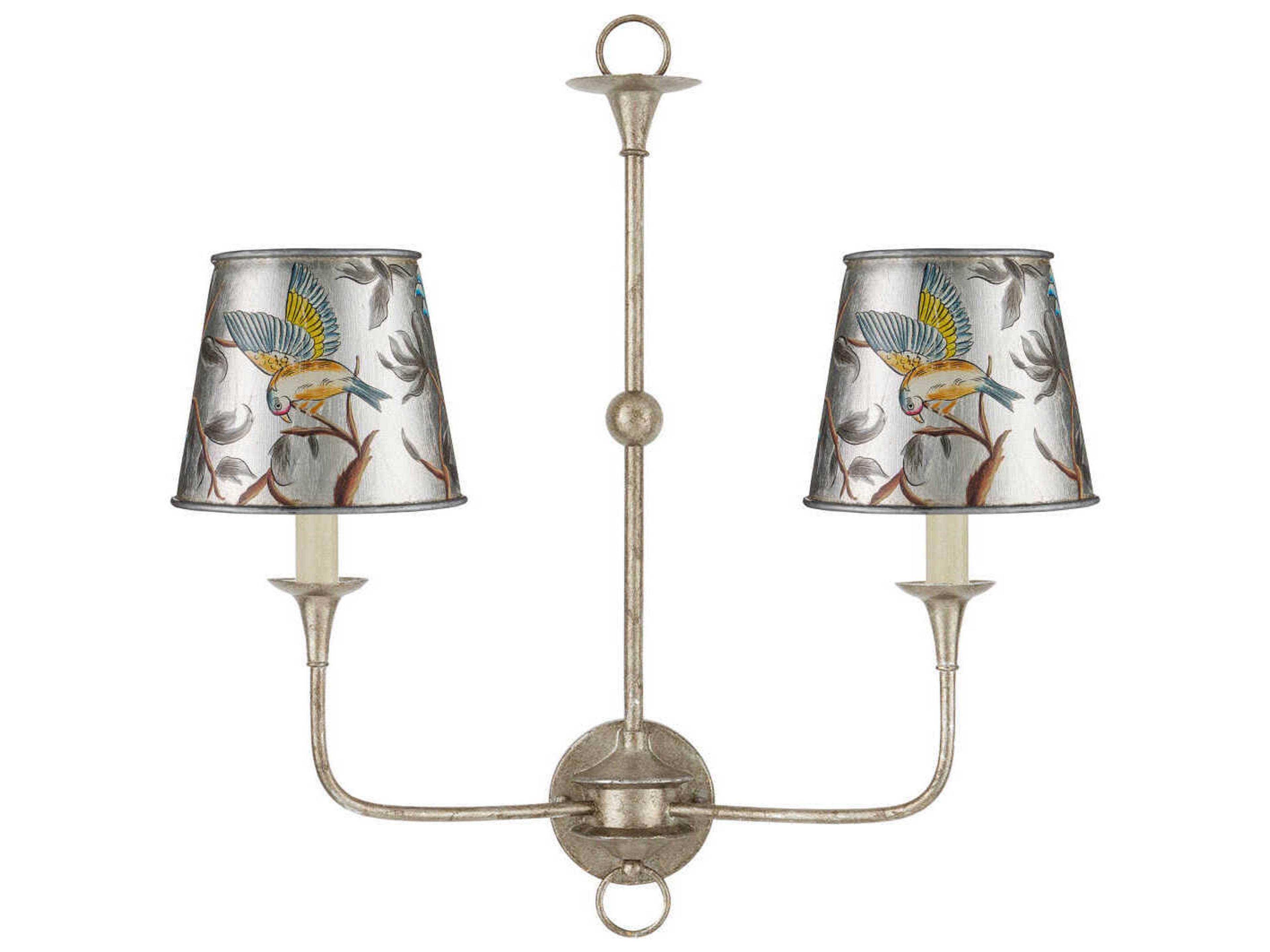 Currey & Company Victoria Silver Tapered Chandelier Shade
