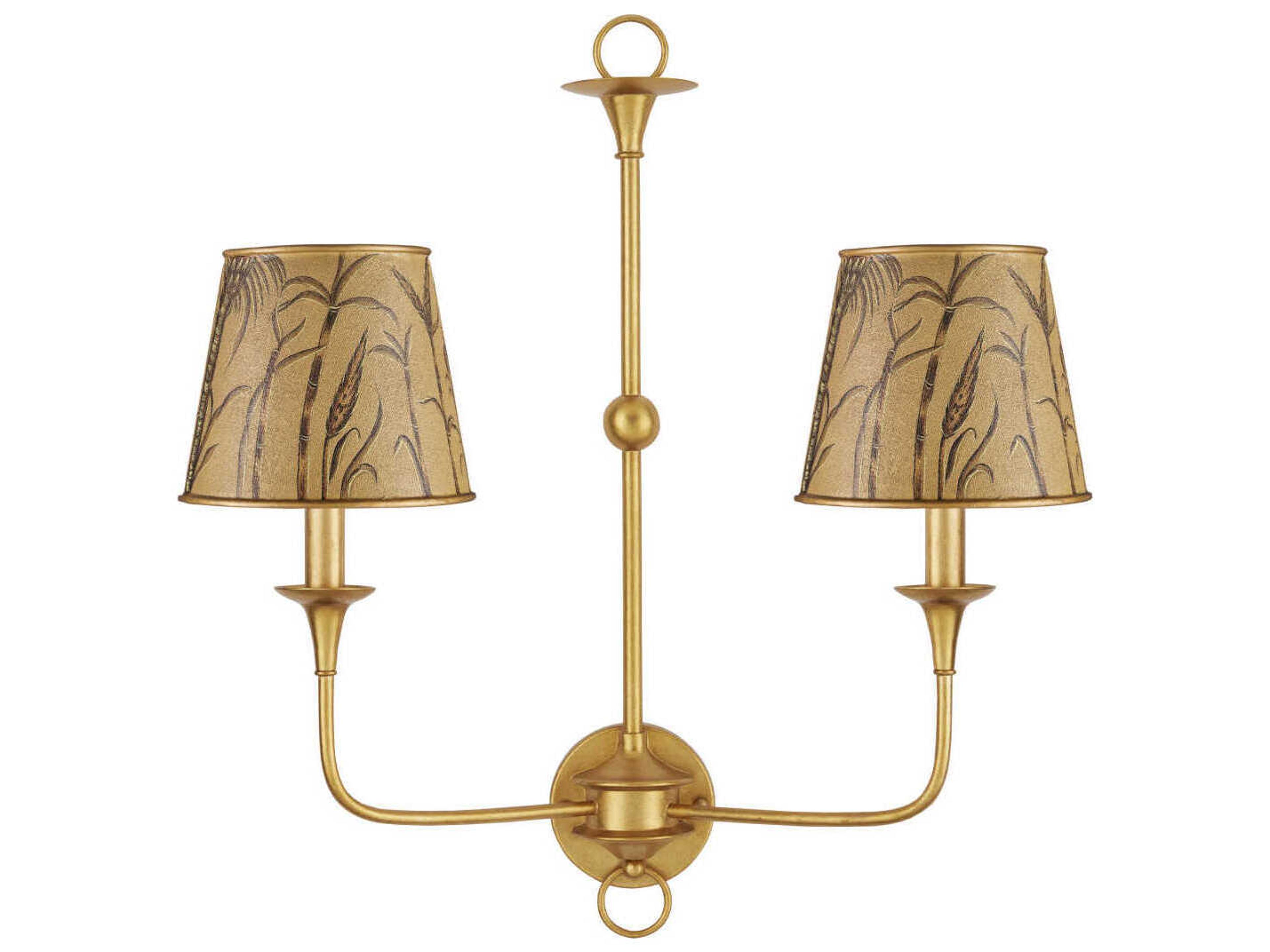 Currey & Company Jouy Gold Tapered Chandelier Shade