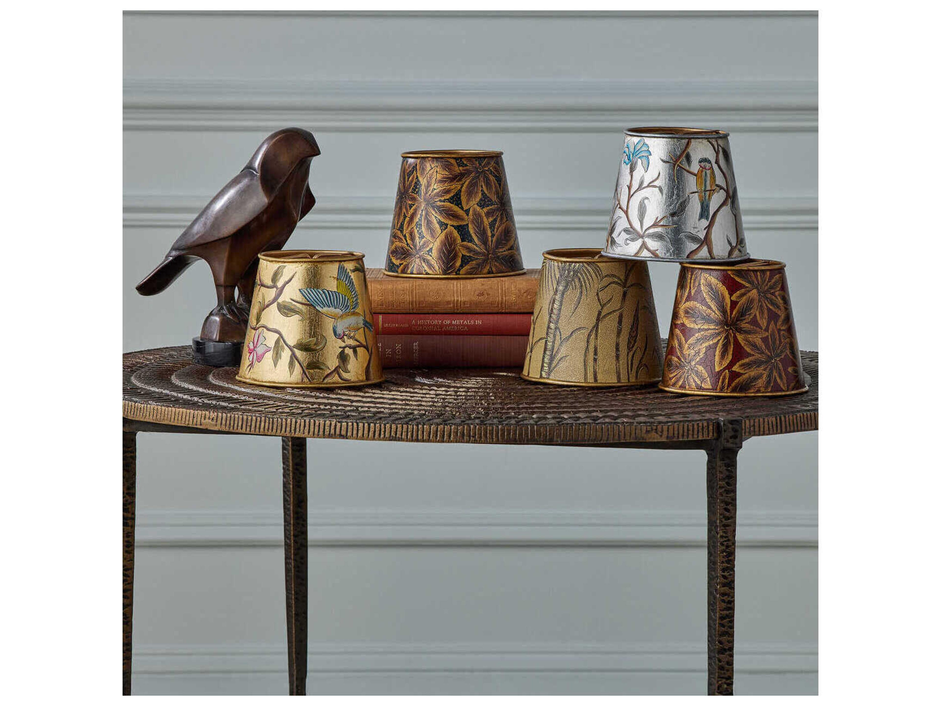 Currey & Company Jouy Gold Tapered Chandelier Shade