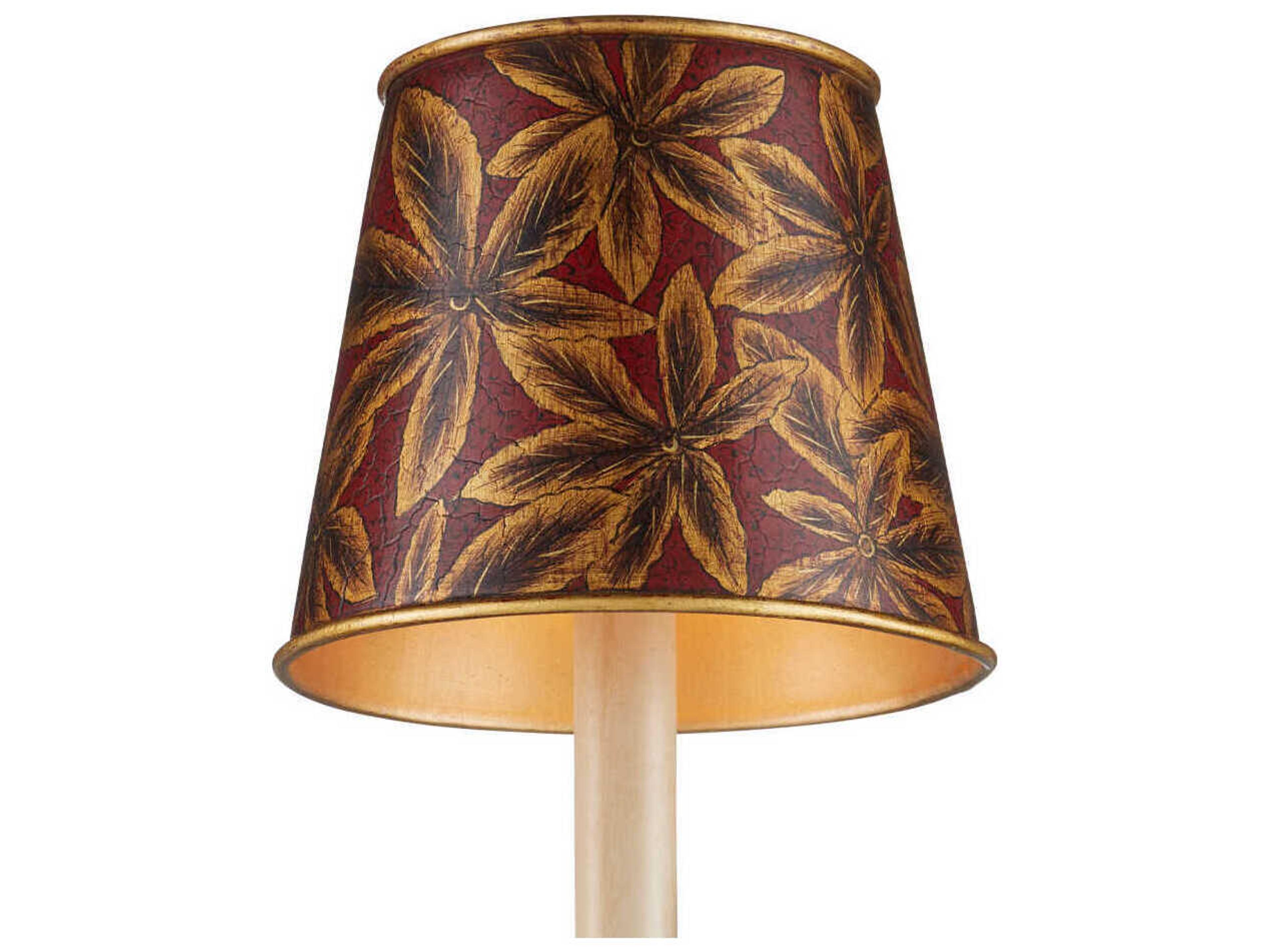 Currey & Company Castagno Red Tapered Chandelier Shade