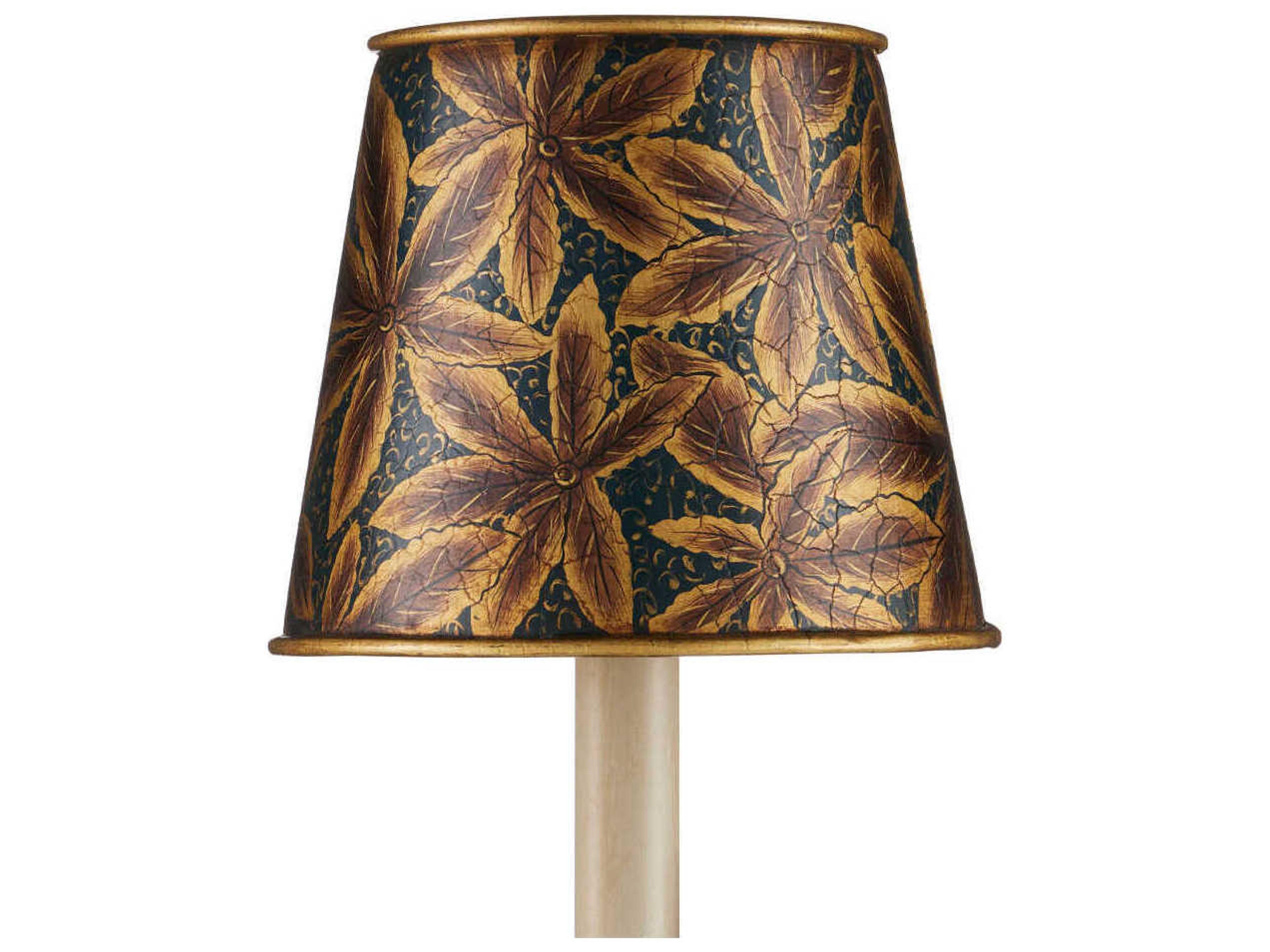 Currey & Company Castagno Blue Tapered Chandelier Shade