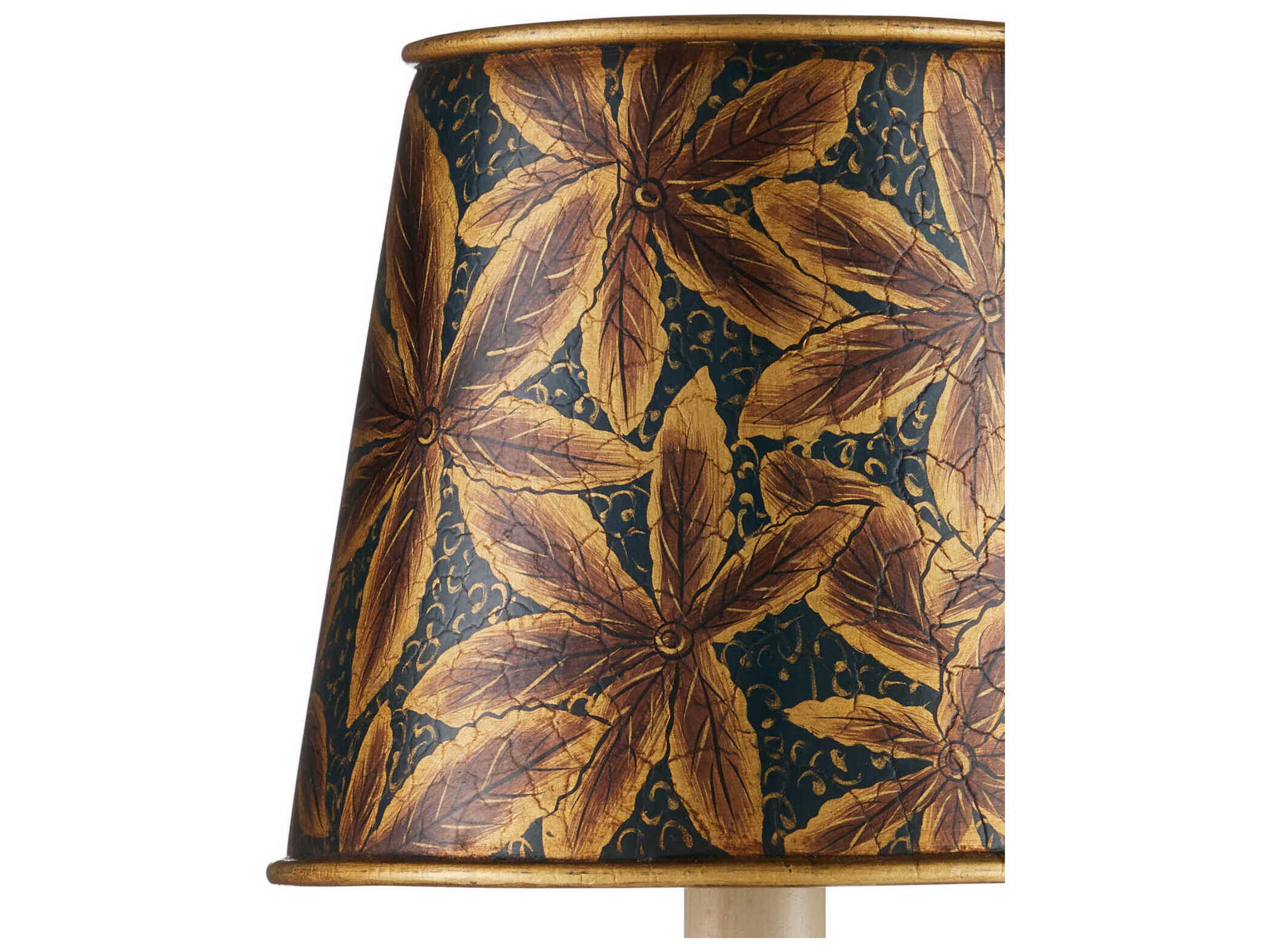 Currey & Company Castagno Blue Tapered Chandelier Shade