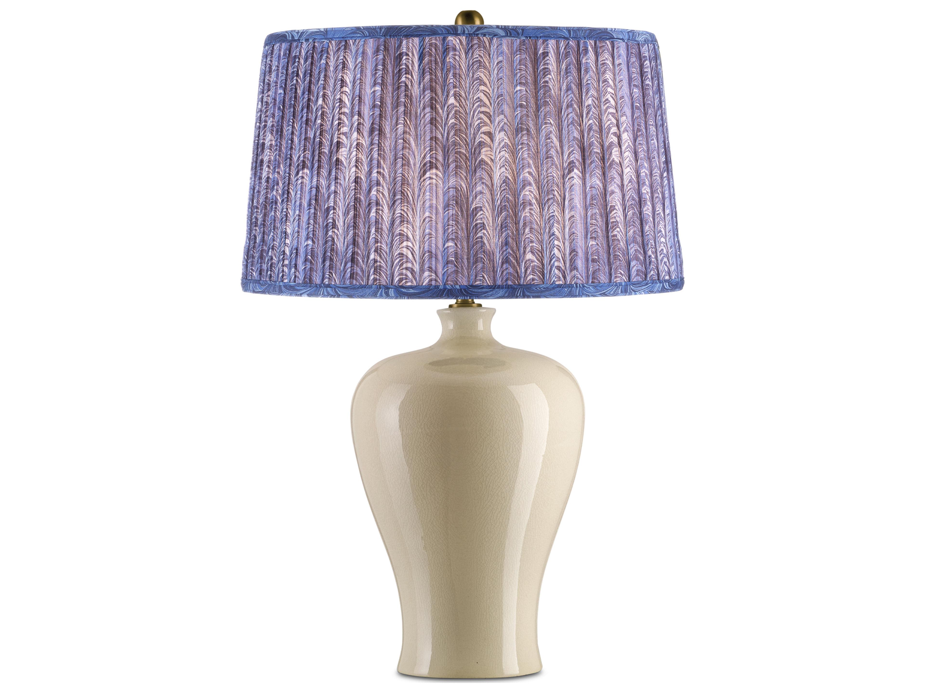 Currey & Company Pembrook Blue Tapered Lamp Shade