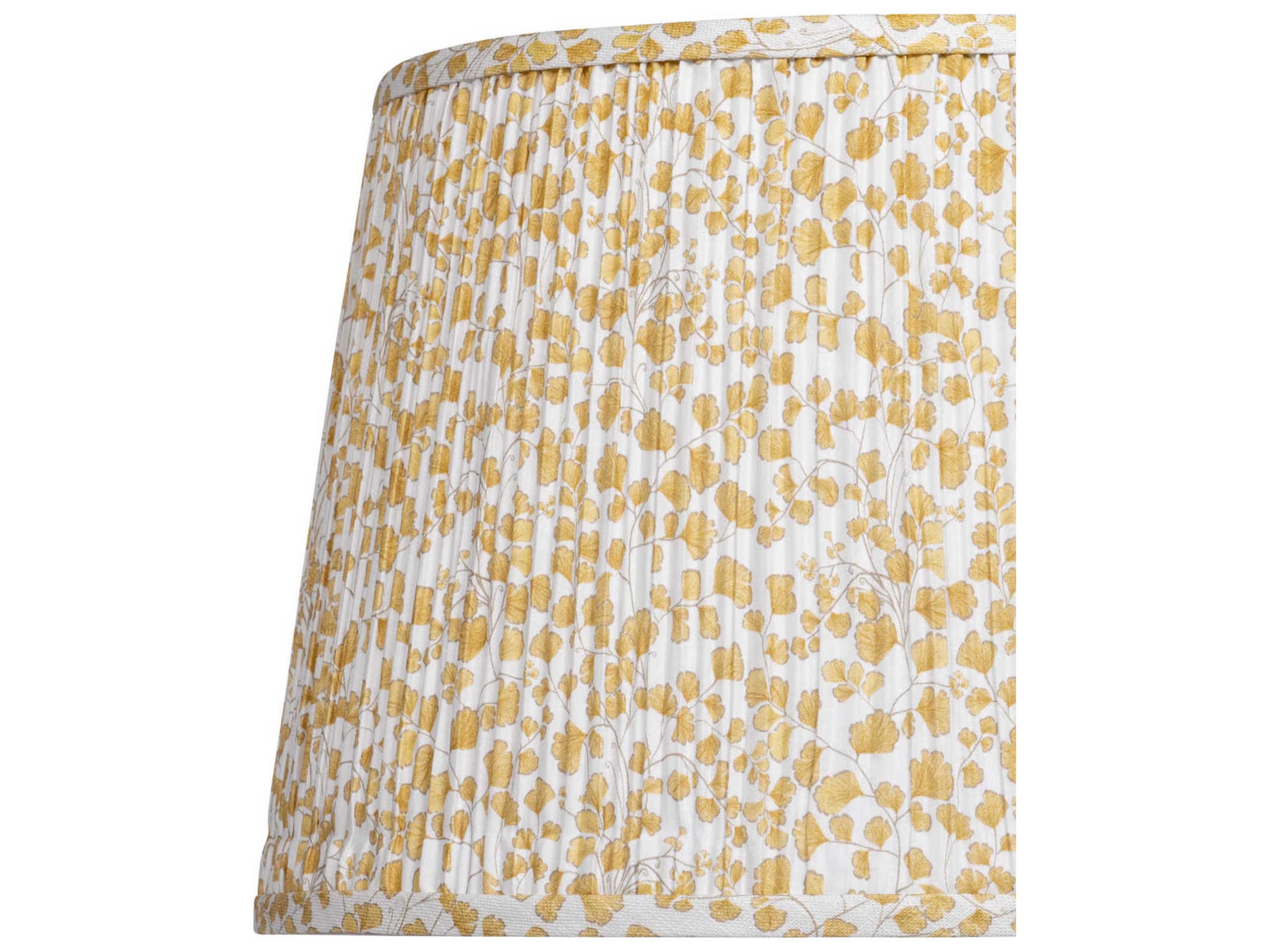 Currey & Company Maiden Fern Yellow Medium Tapered Lamp Shade