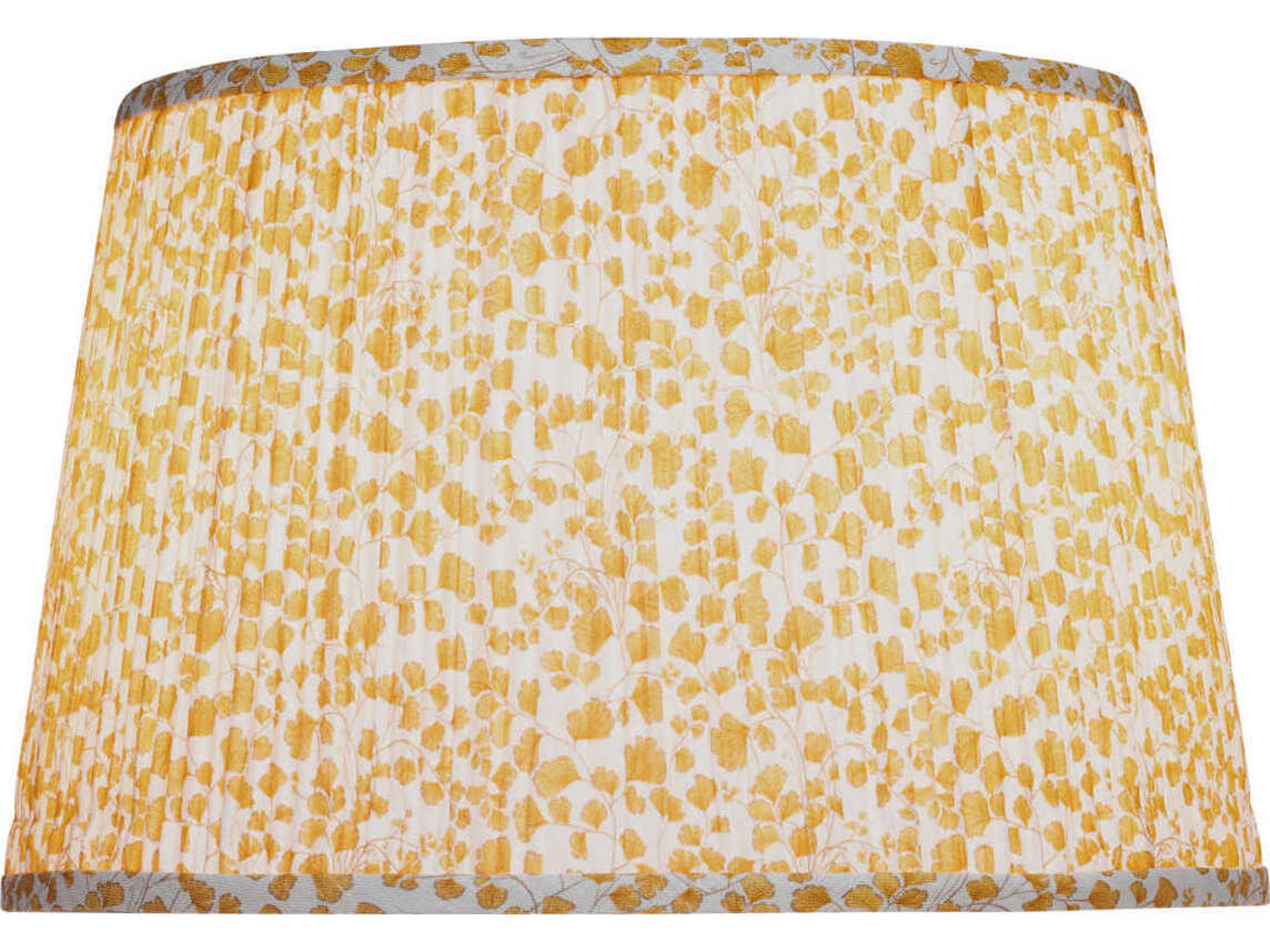 Currey & Company Maiden Fern Yellow Medium Tapered Lamp Shade