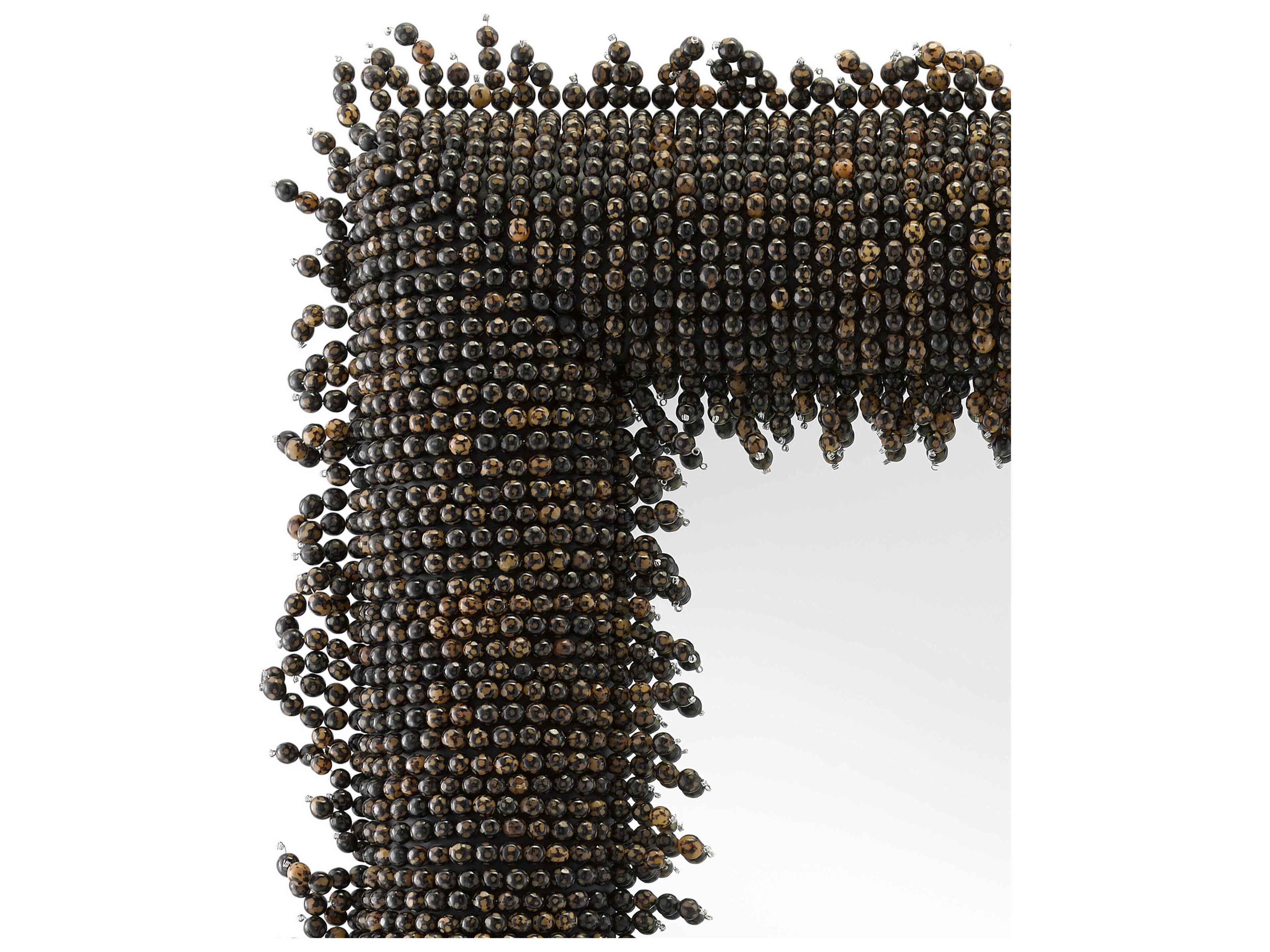 Currey & Company Pasay Black Rectangular Wall Mirror