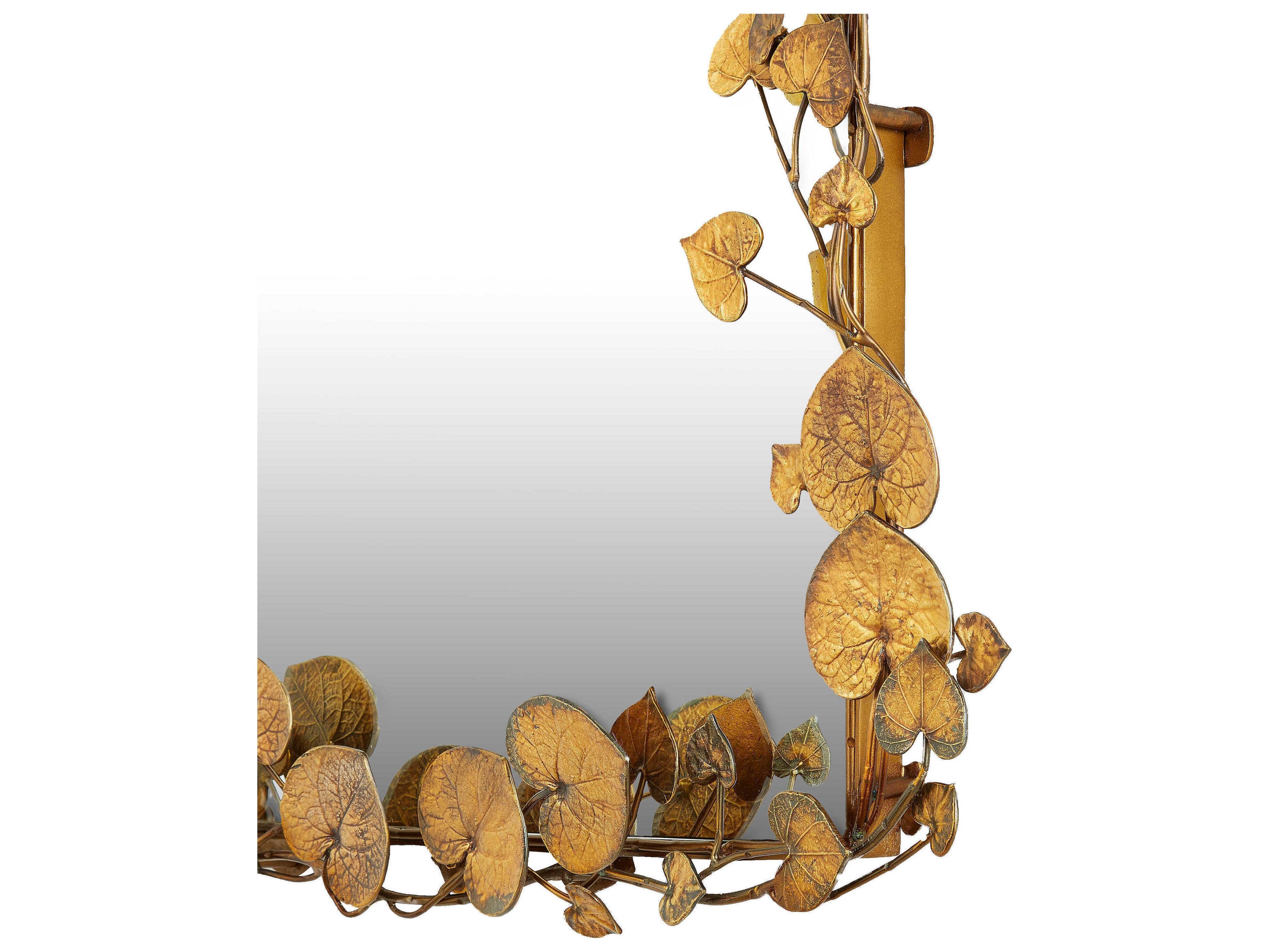 Currey & Company Vinna Antique Brass Rectangular Wall Mirror