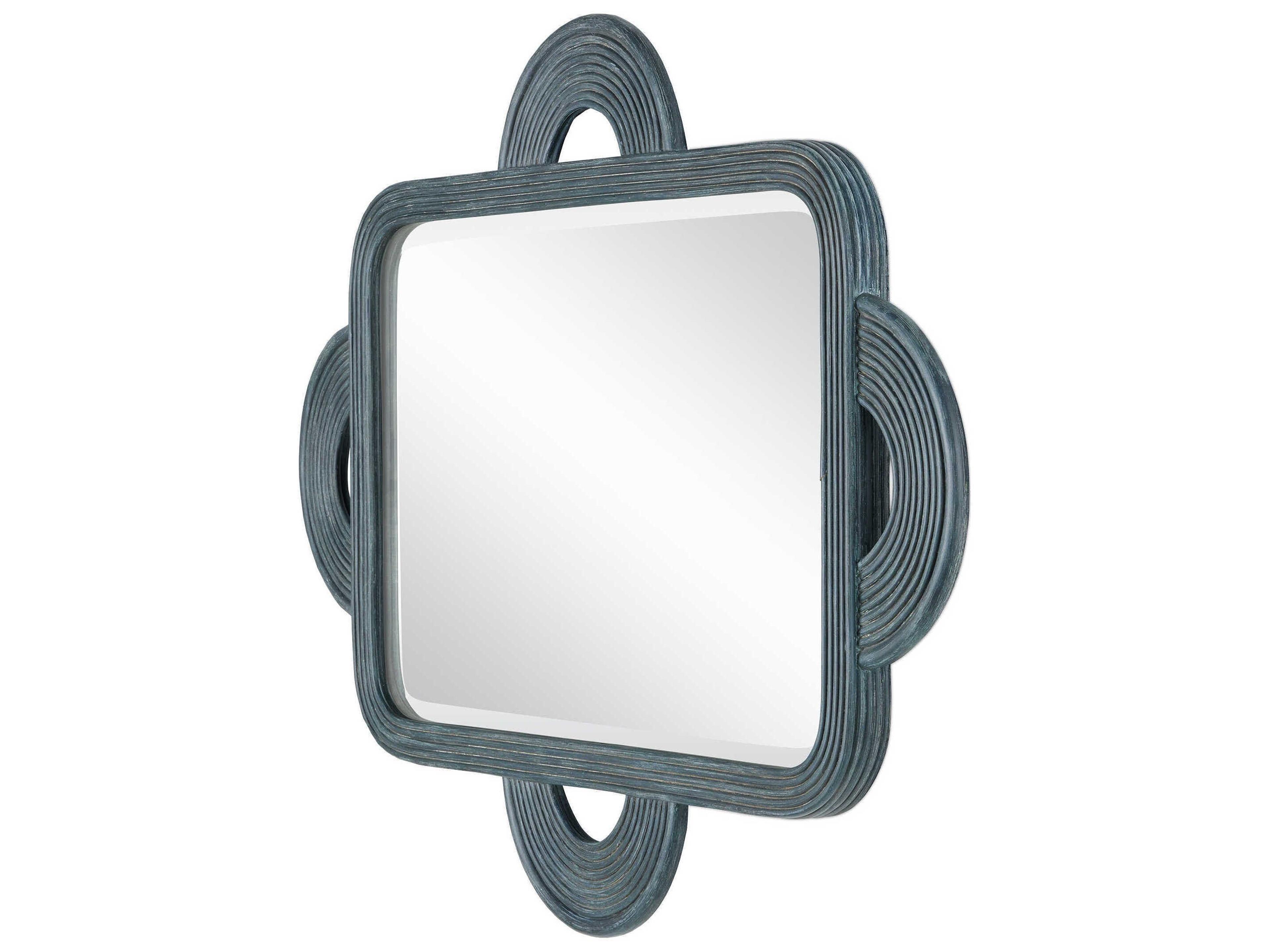 Currey & Company Vintage Navy Wall Mirror