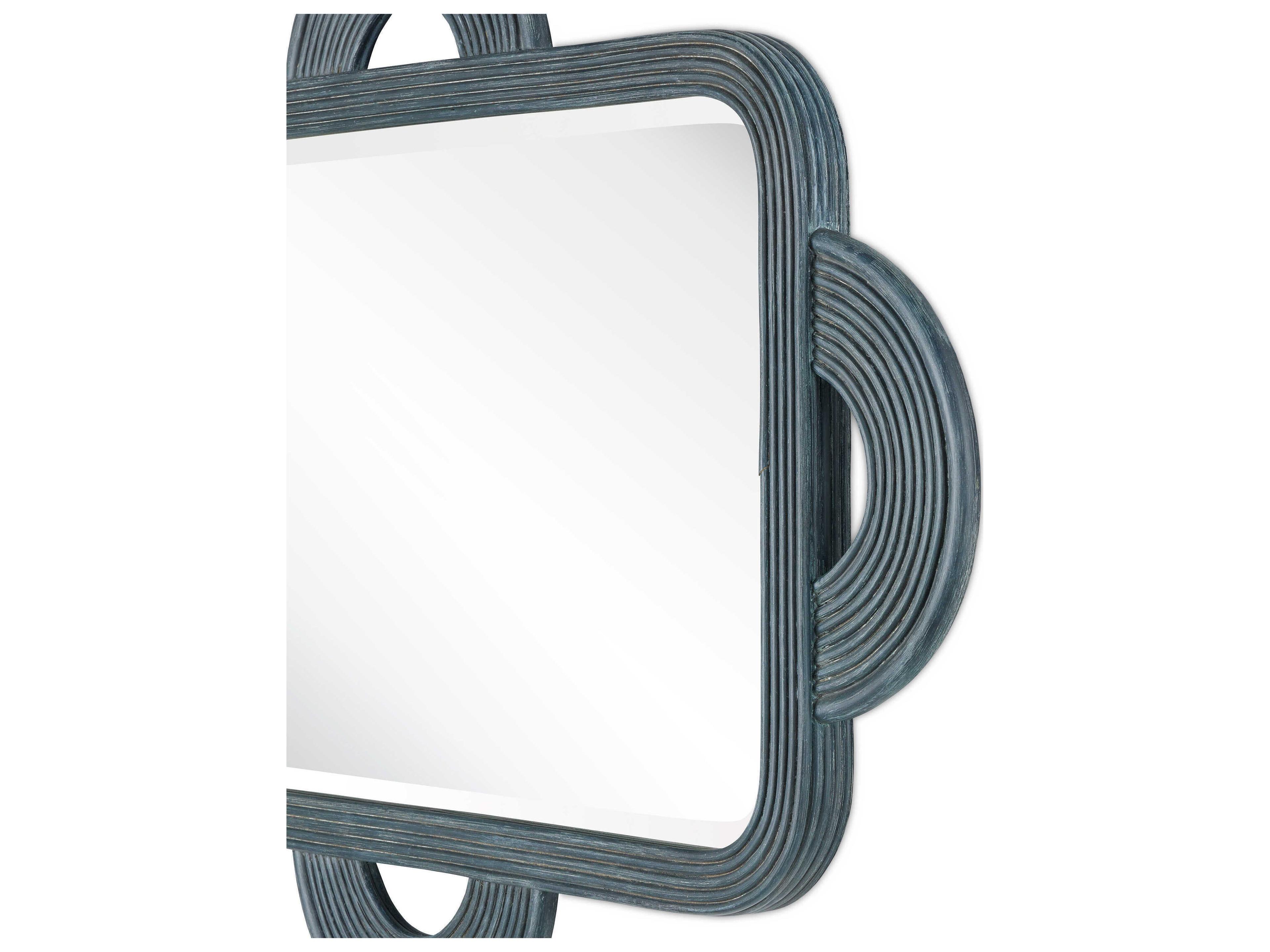 Currey & Company Vintage Navy Wall Mirror