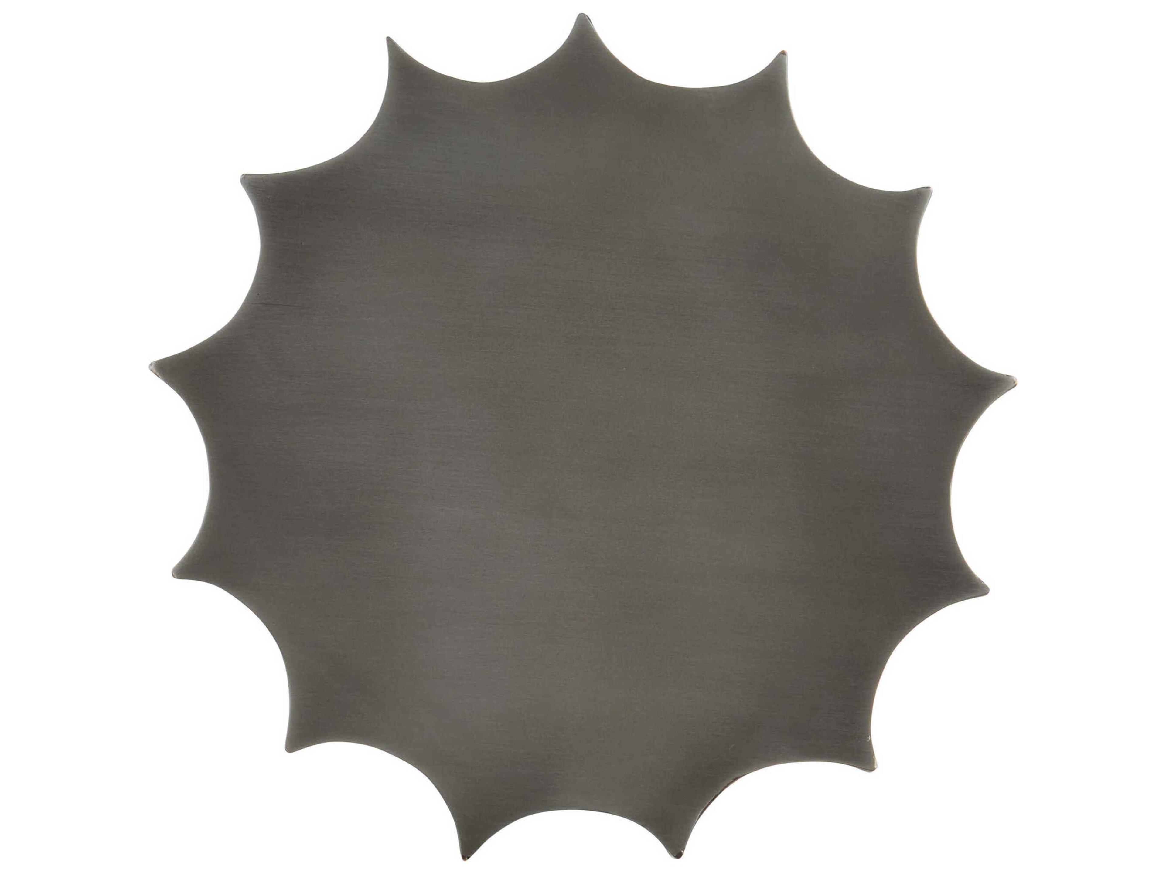 Currey & Company Kanti 11" Round Metal Graphite End Table