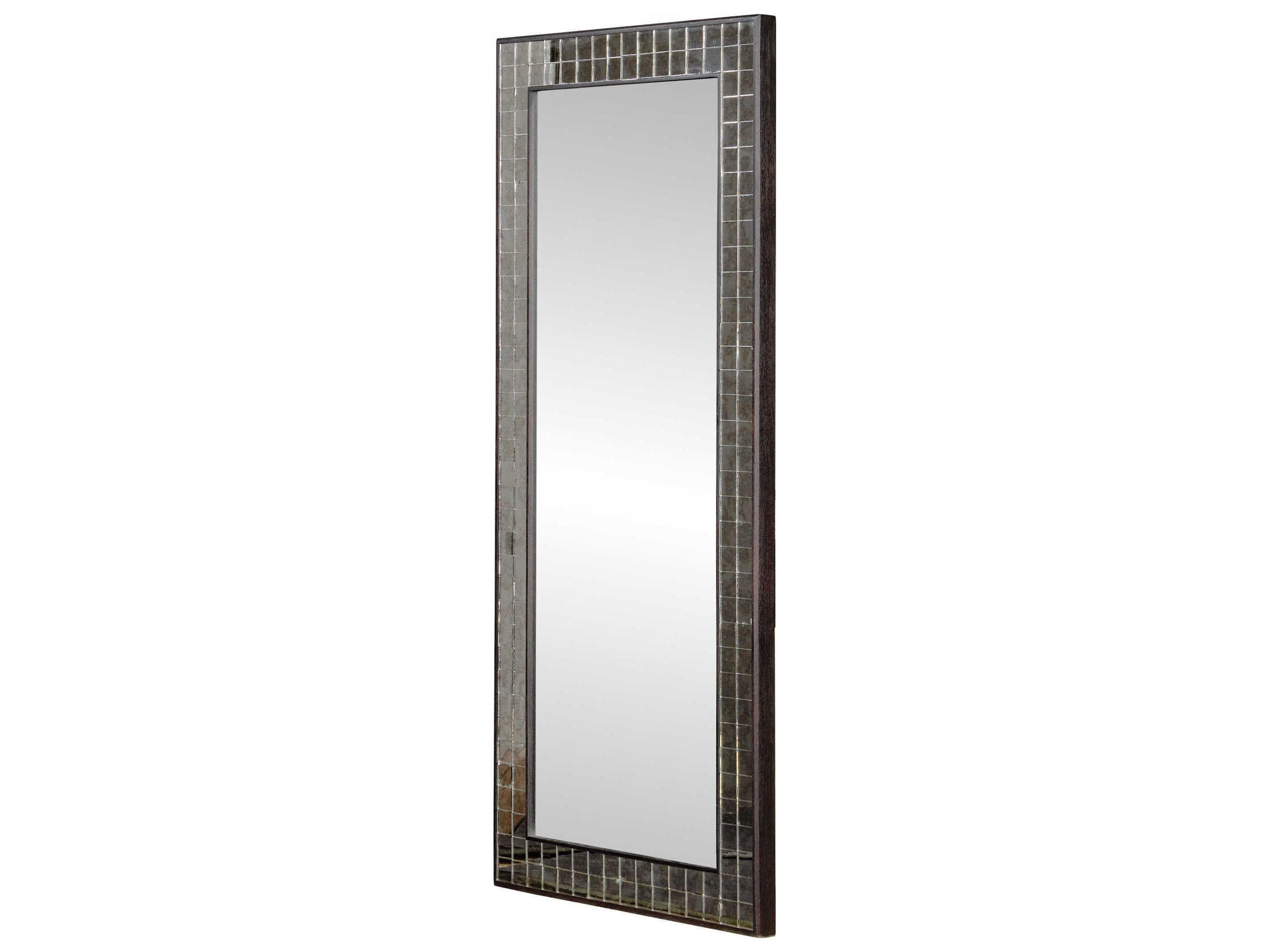 Currey & Company Mosaico Ebony Floor Wall Mirror