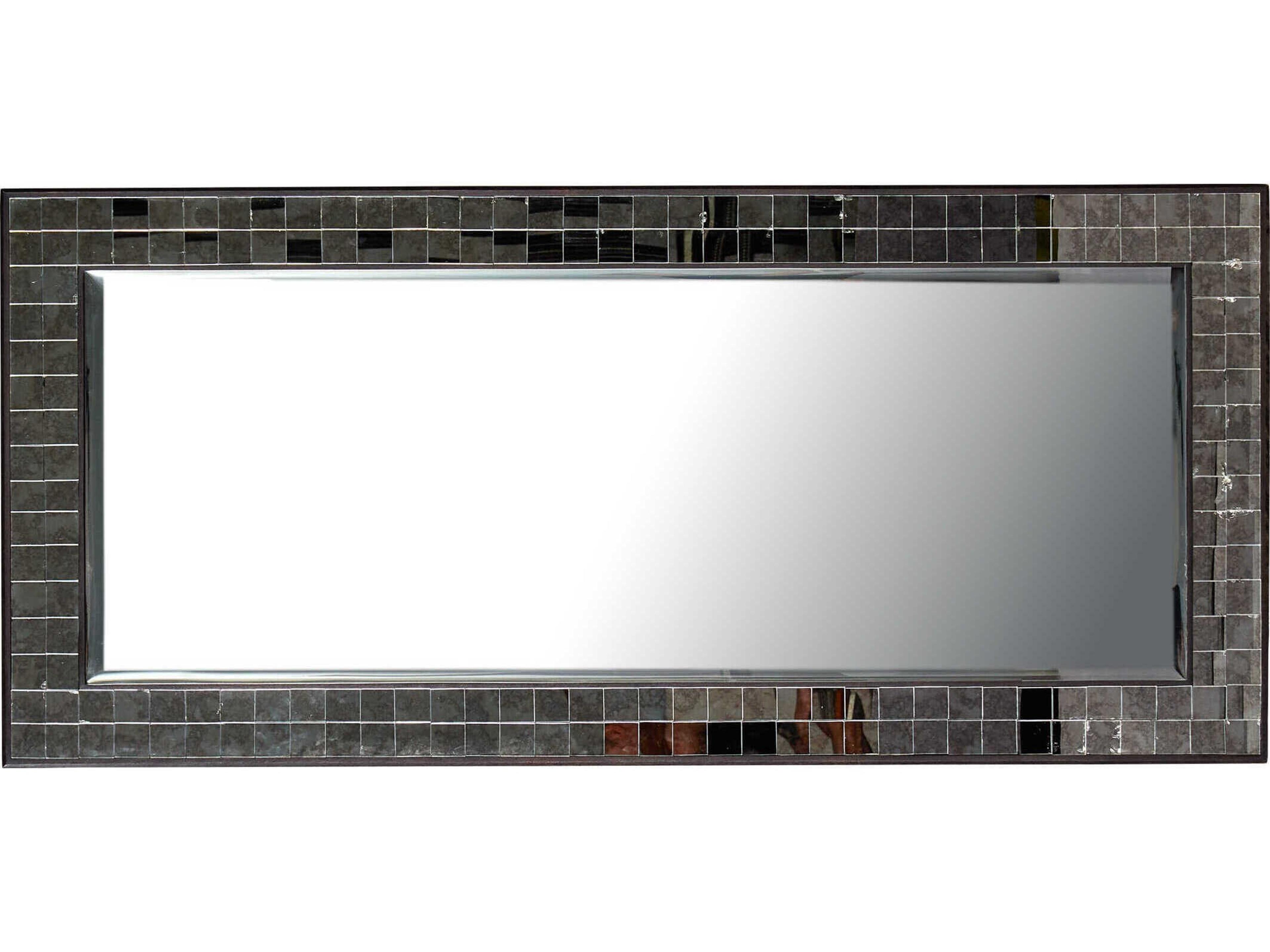 Currey & Company Mosaico Ebony Floor Wall Mirror