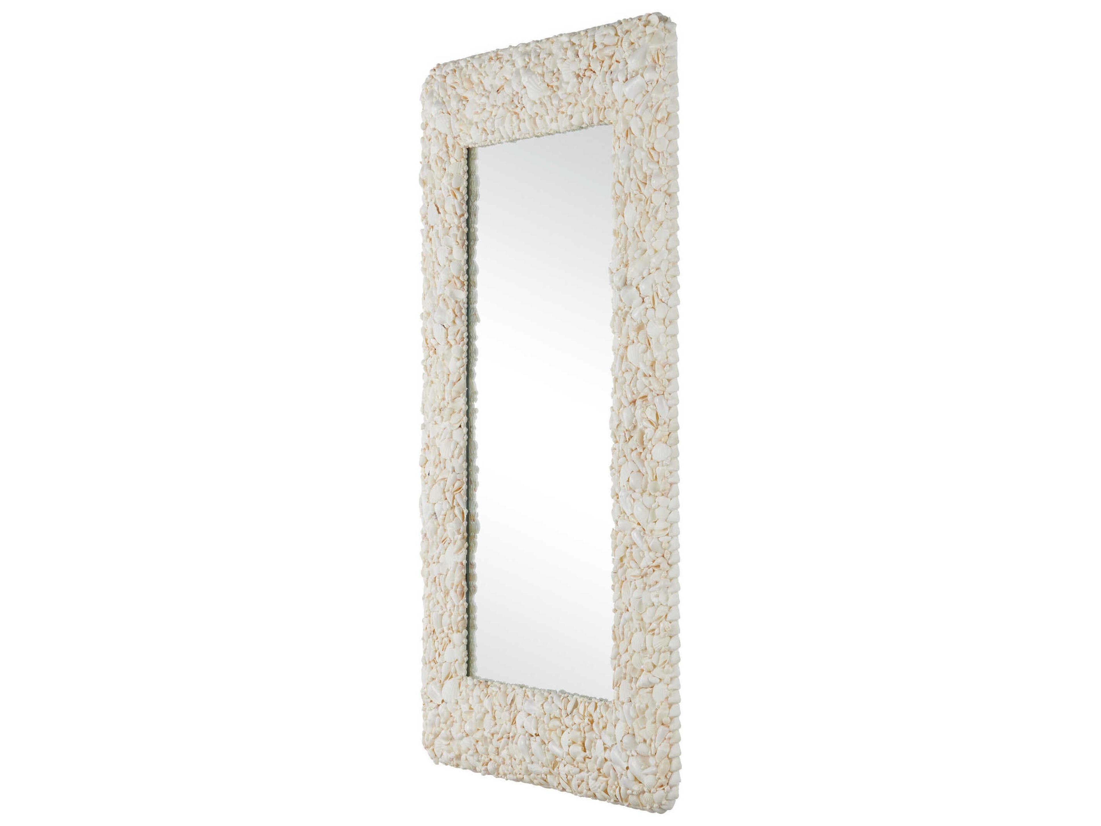 Currey & Company Turbinella Natural Rectangular Wall Mirror