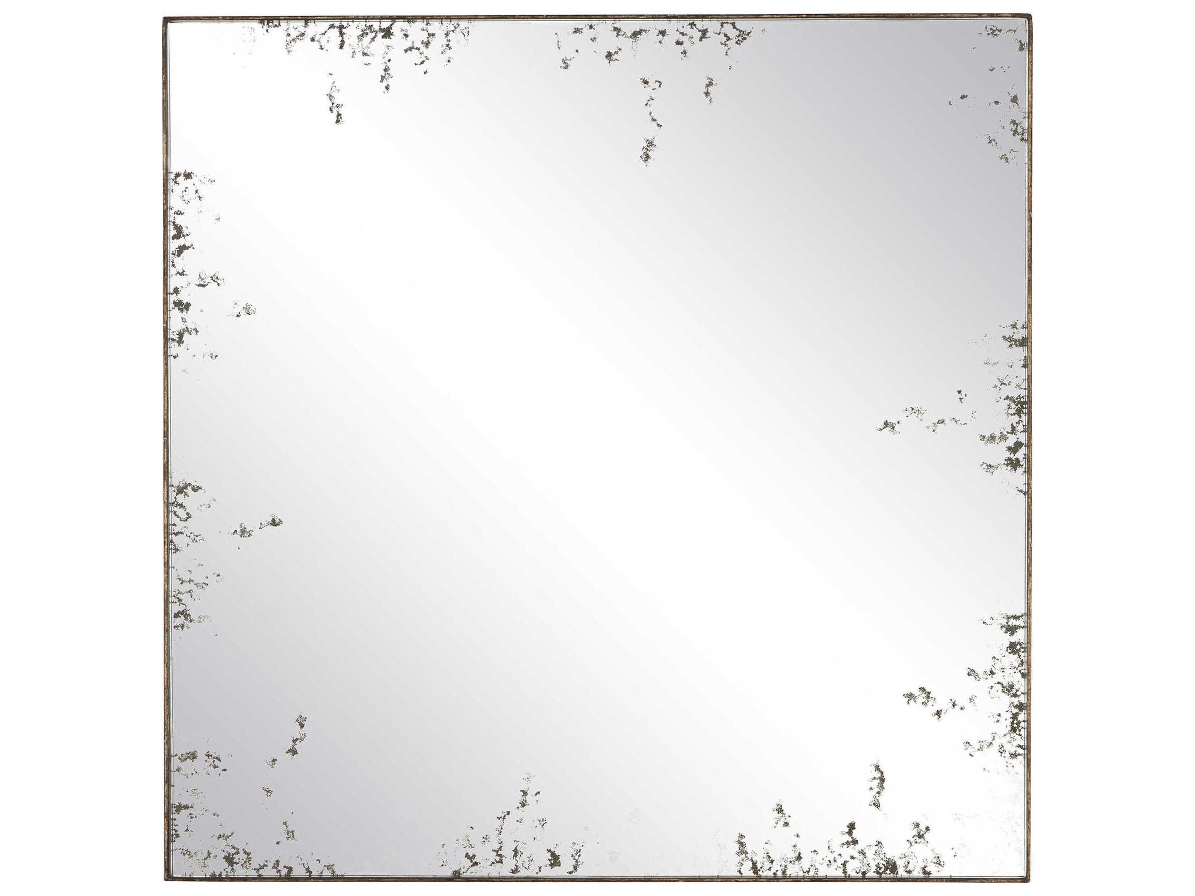 Rene Pyrite Bronze Square Antique Mirror