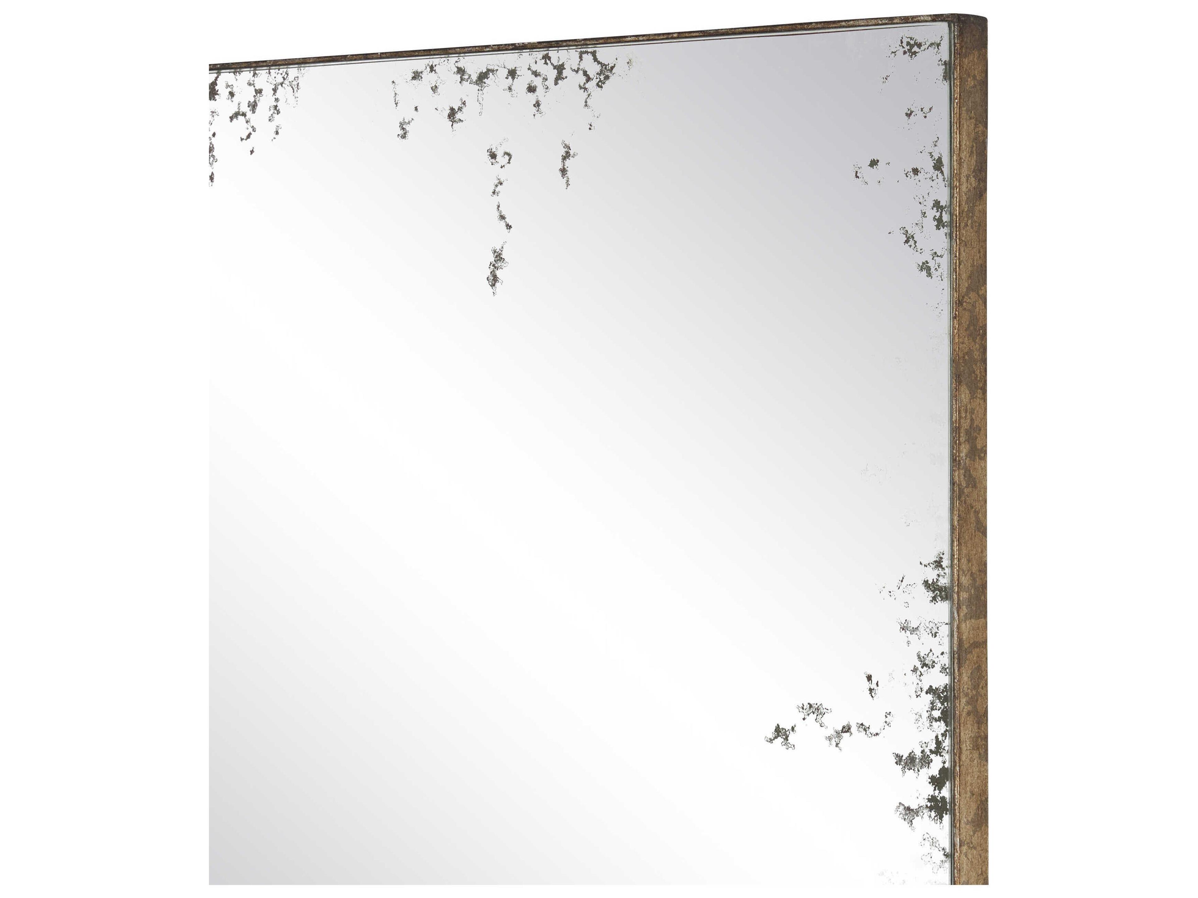 Currey & Company Rene Pyrite Bronze Rectangular Antique Mirror