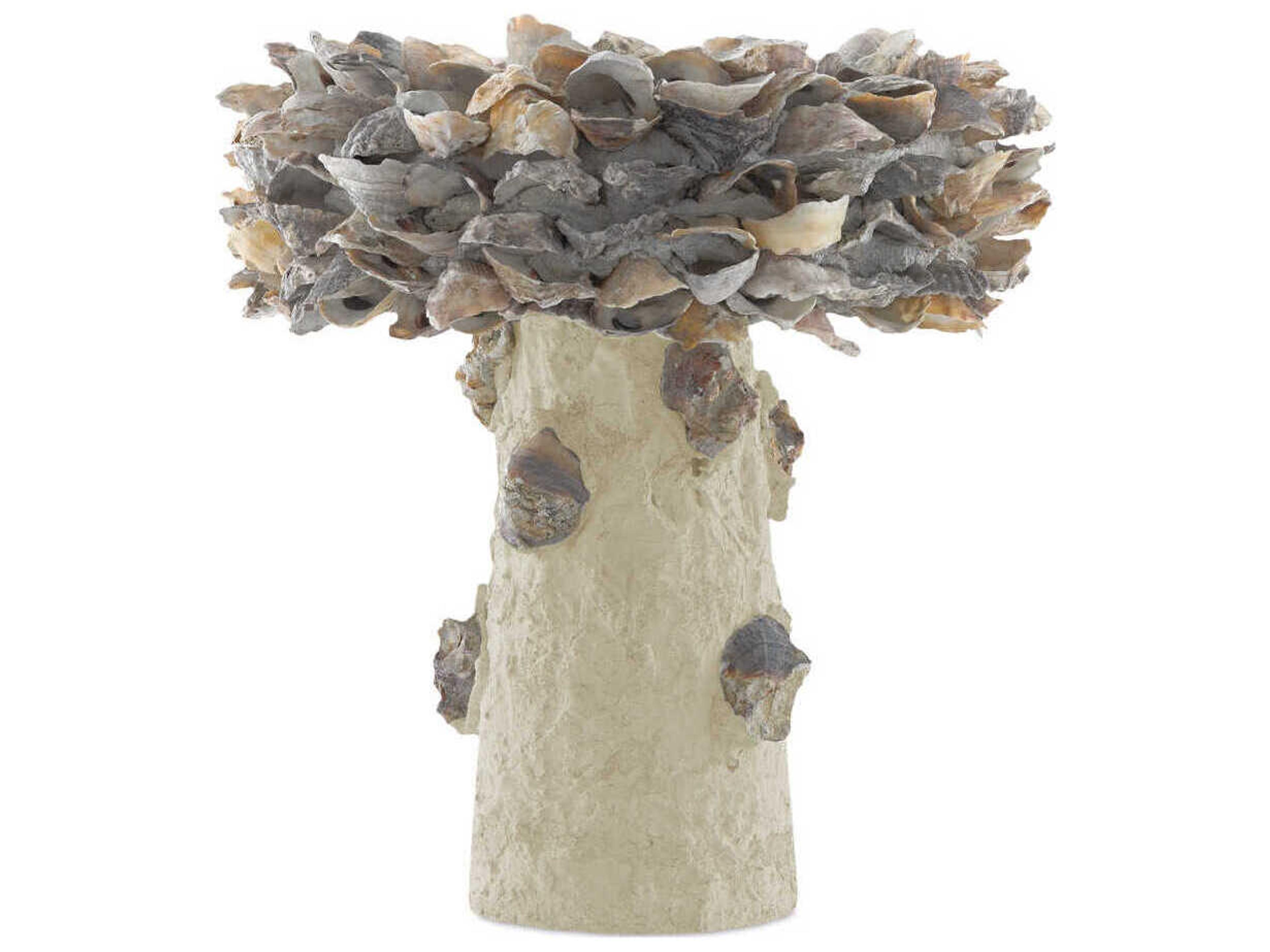 Oyster Shell Small Bird Bath