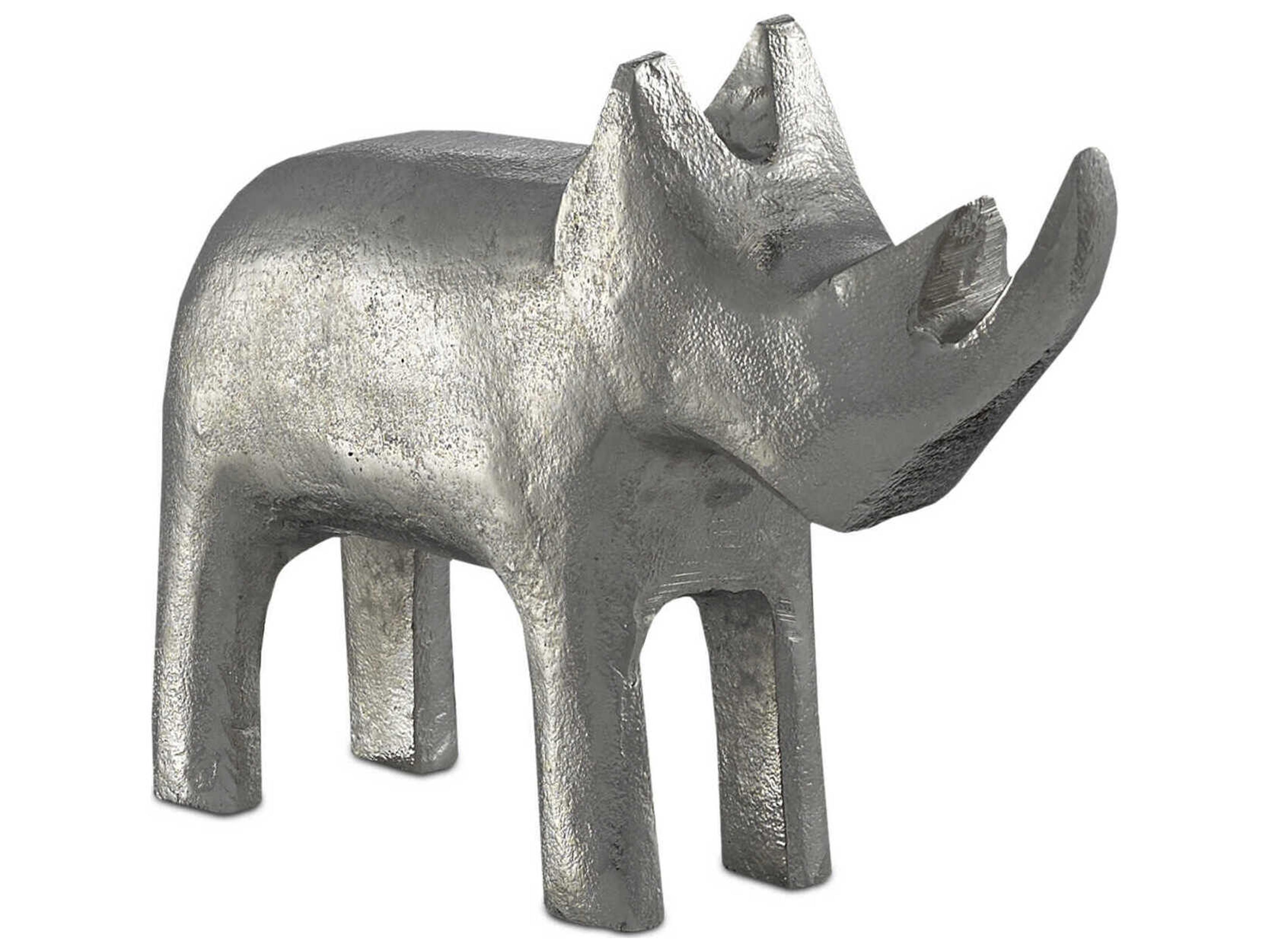 Currey & Company Kano Rhino Sculpture