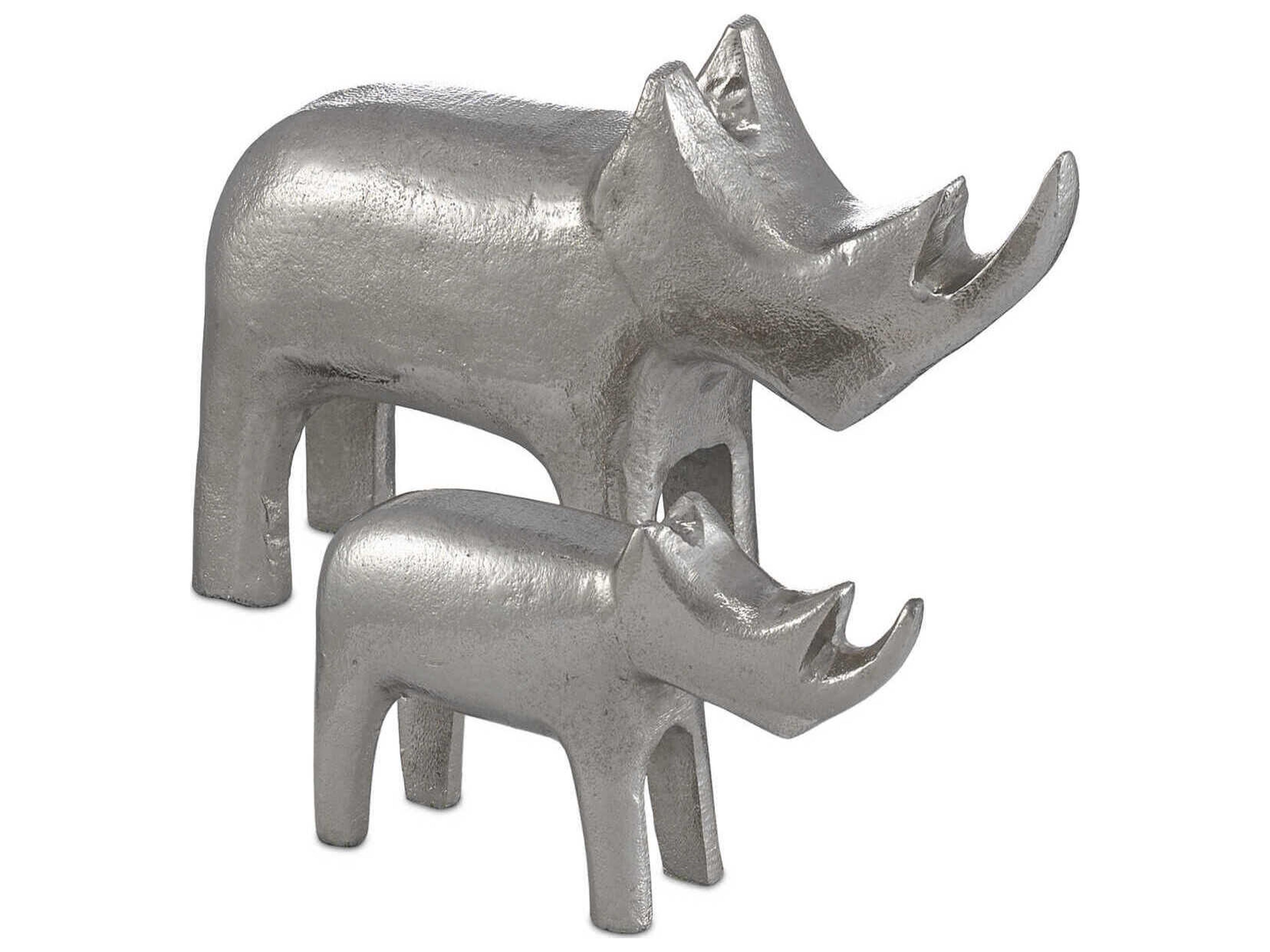 Currey & Company Kano Rhino Sculpture