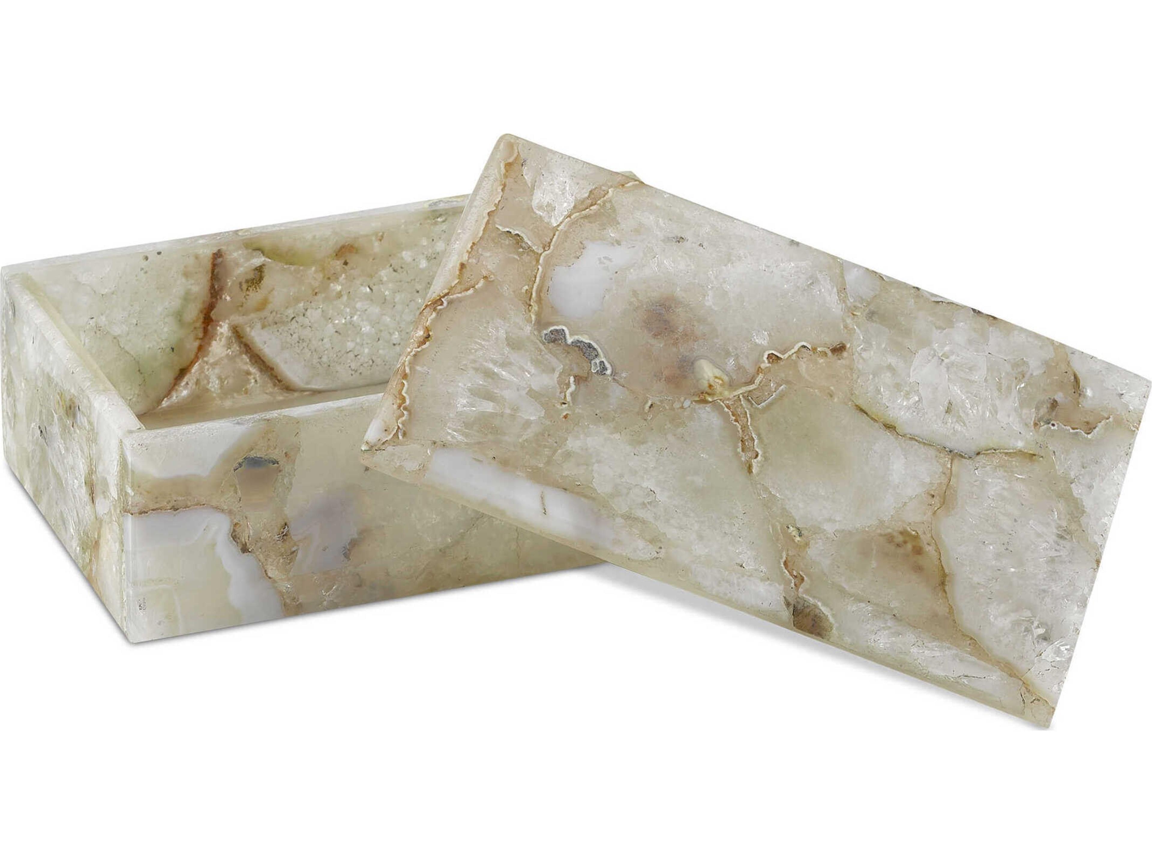 Currey & Company Benoit Natural Agate Storage Case