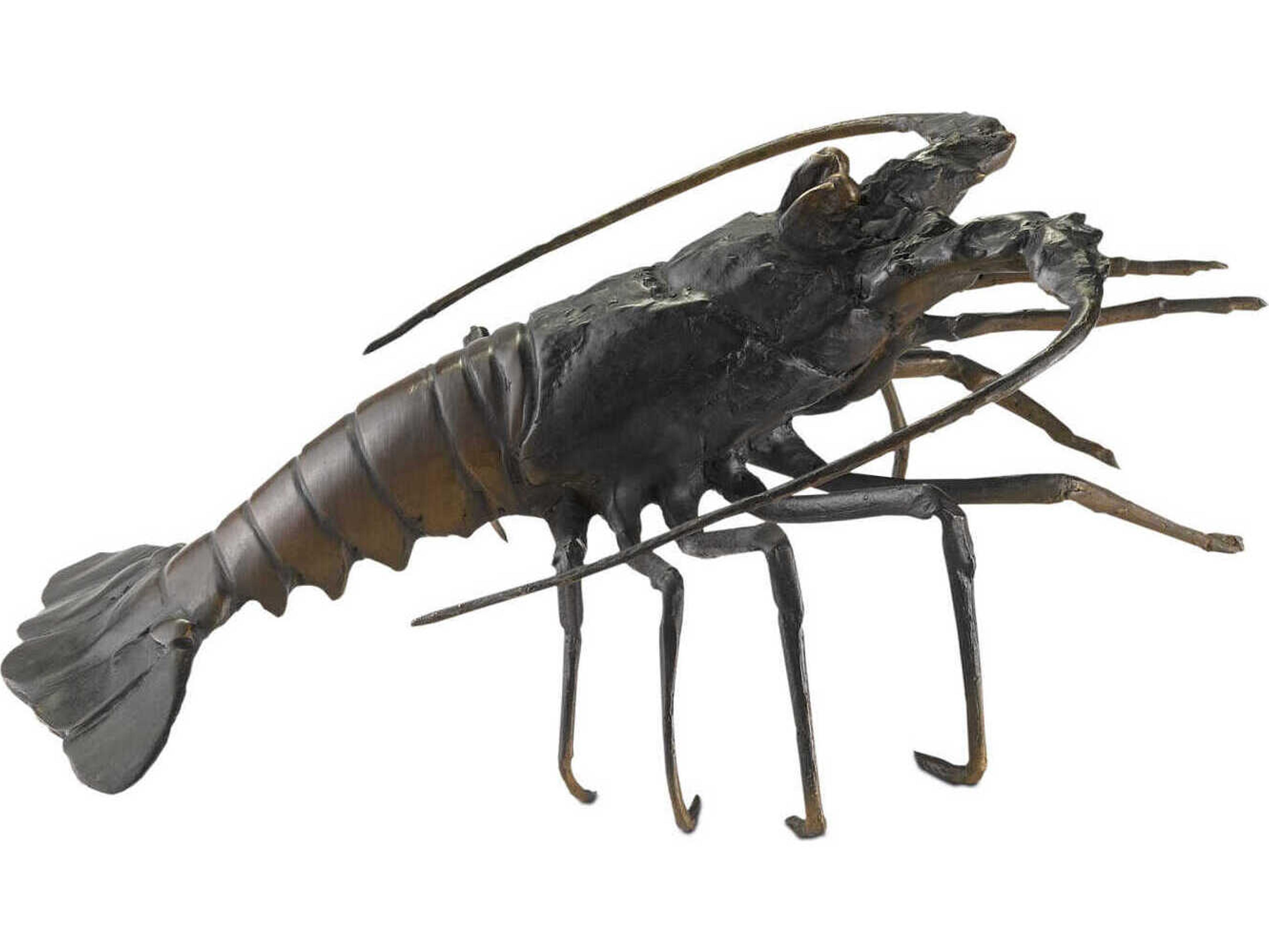 Currey & Company Black / Bronze Edo Lobster Sculpture