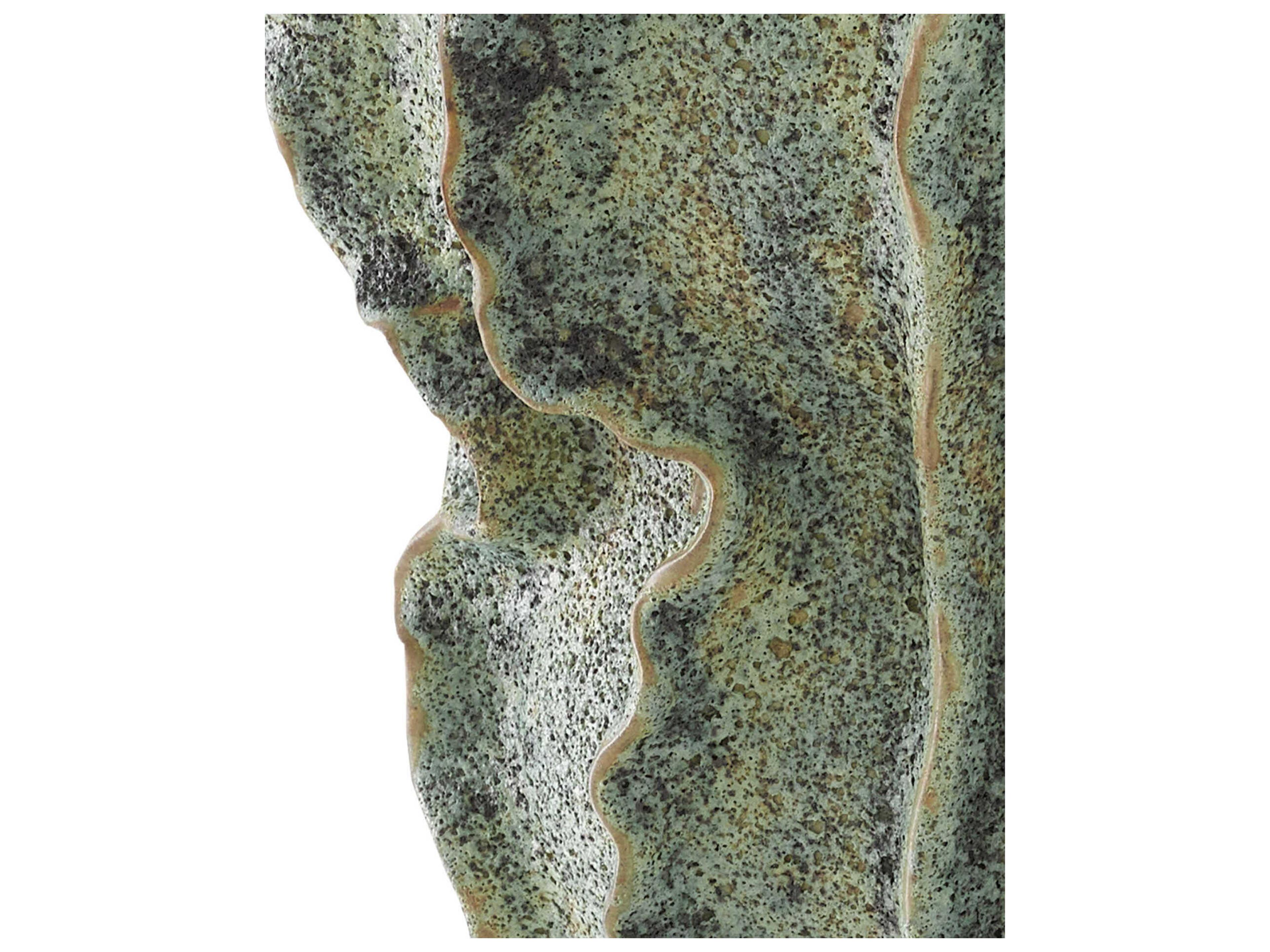 Luxecor Vistas Moss Green Swirl Vase