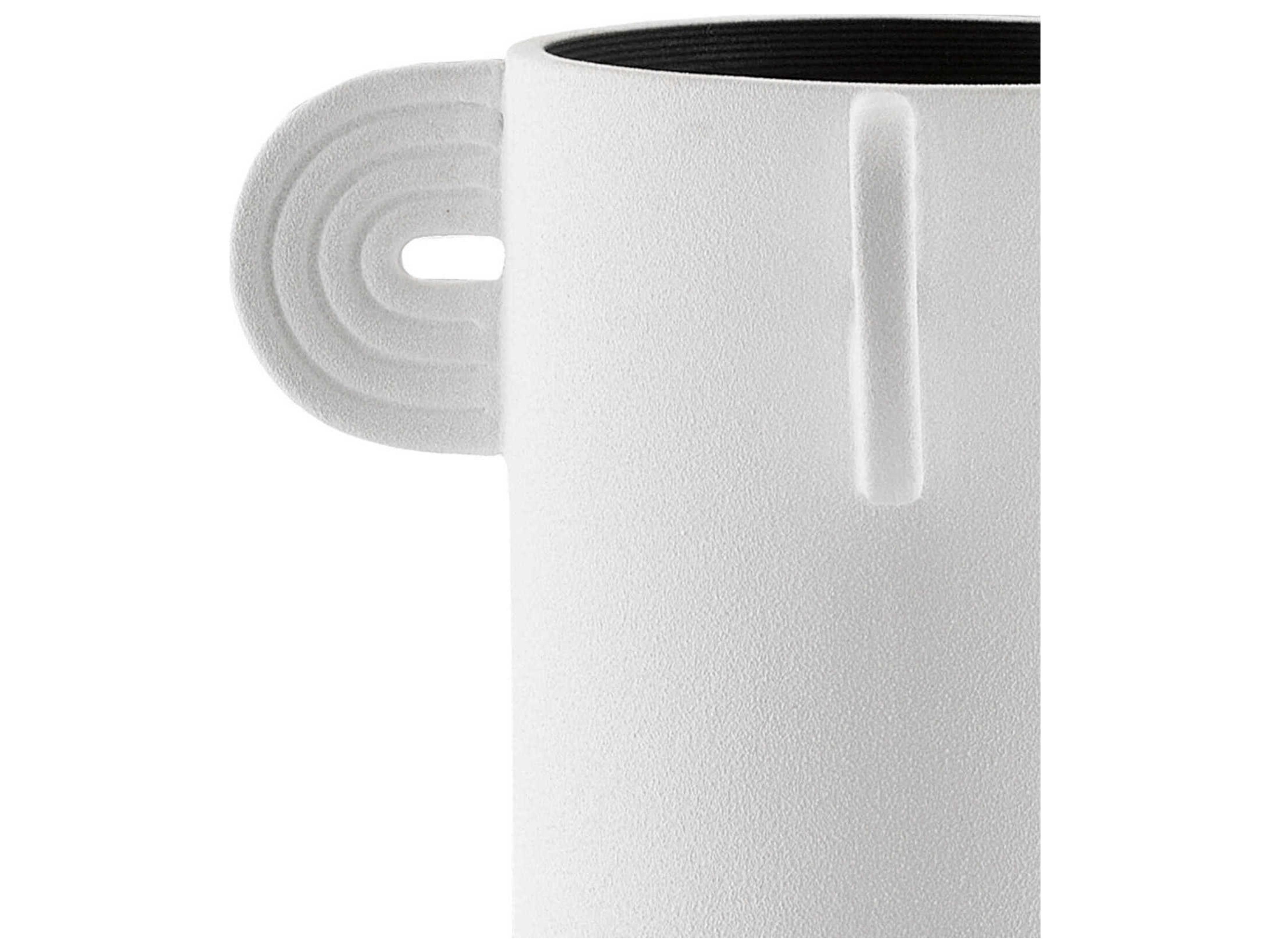 Currey & Company Happy-40 Textured White Tube Vase