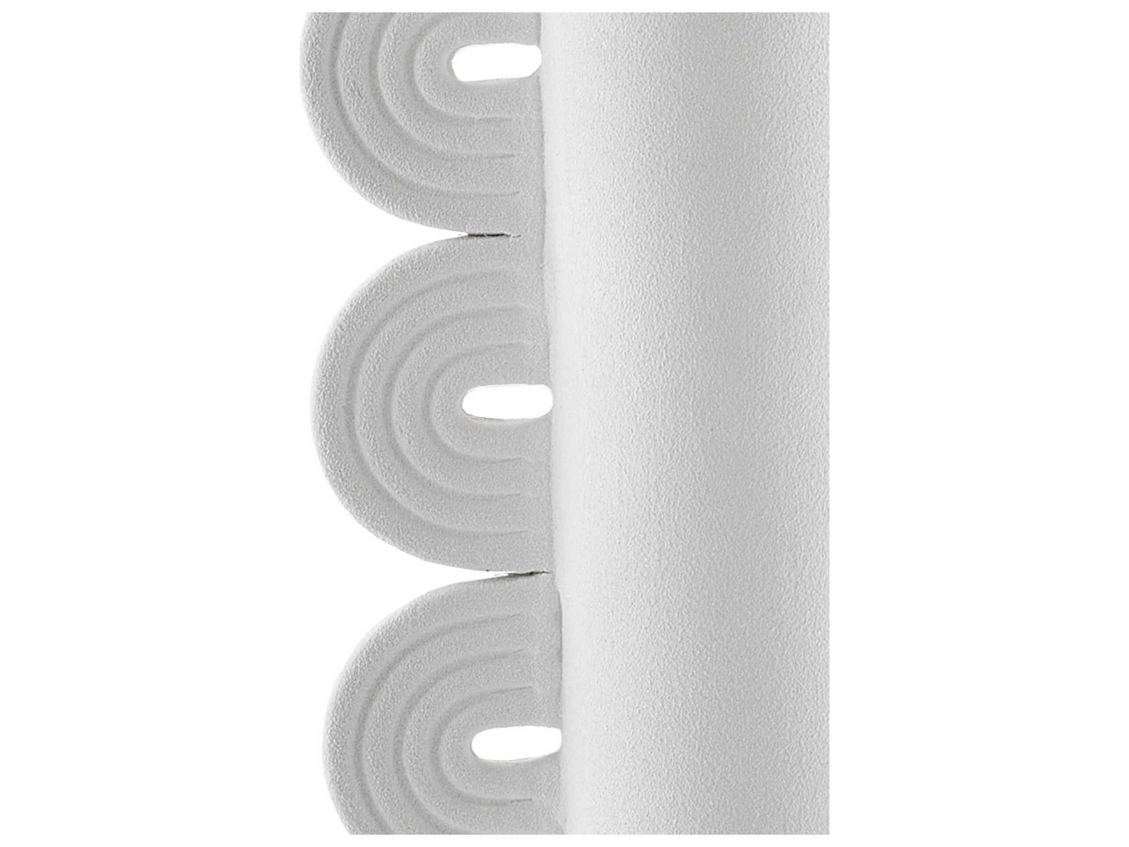 Currey & Company Happy-40 Textured White Three Wings Vase