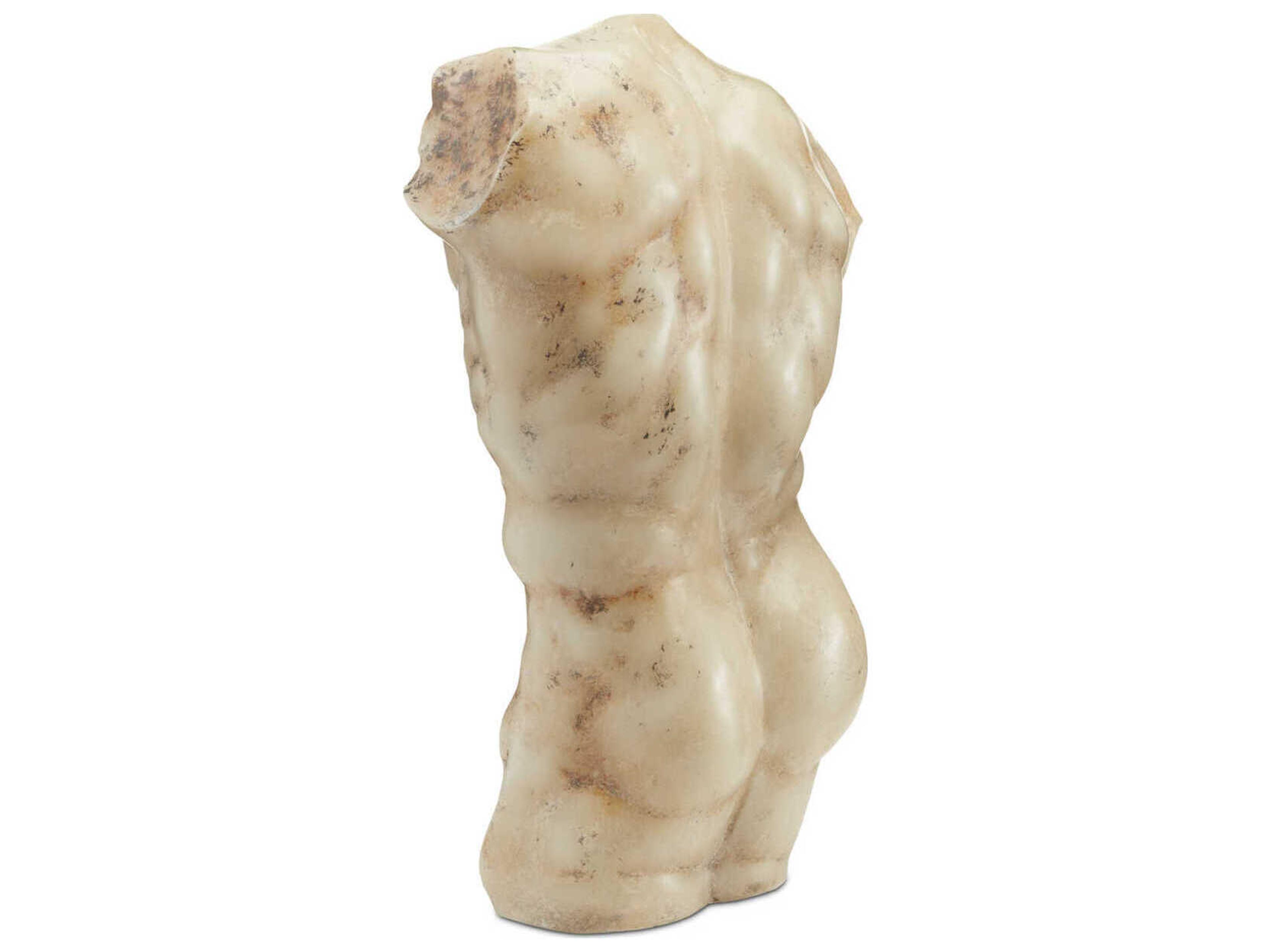Currey & Company Aged Beige / Brown Ancient Greek Torso Sculpture